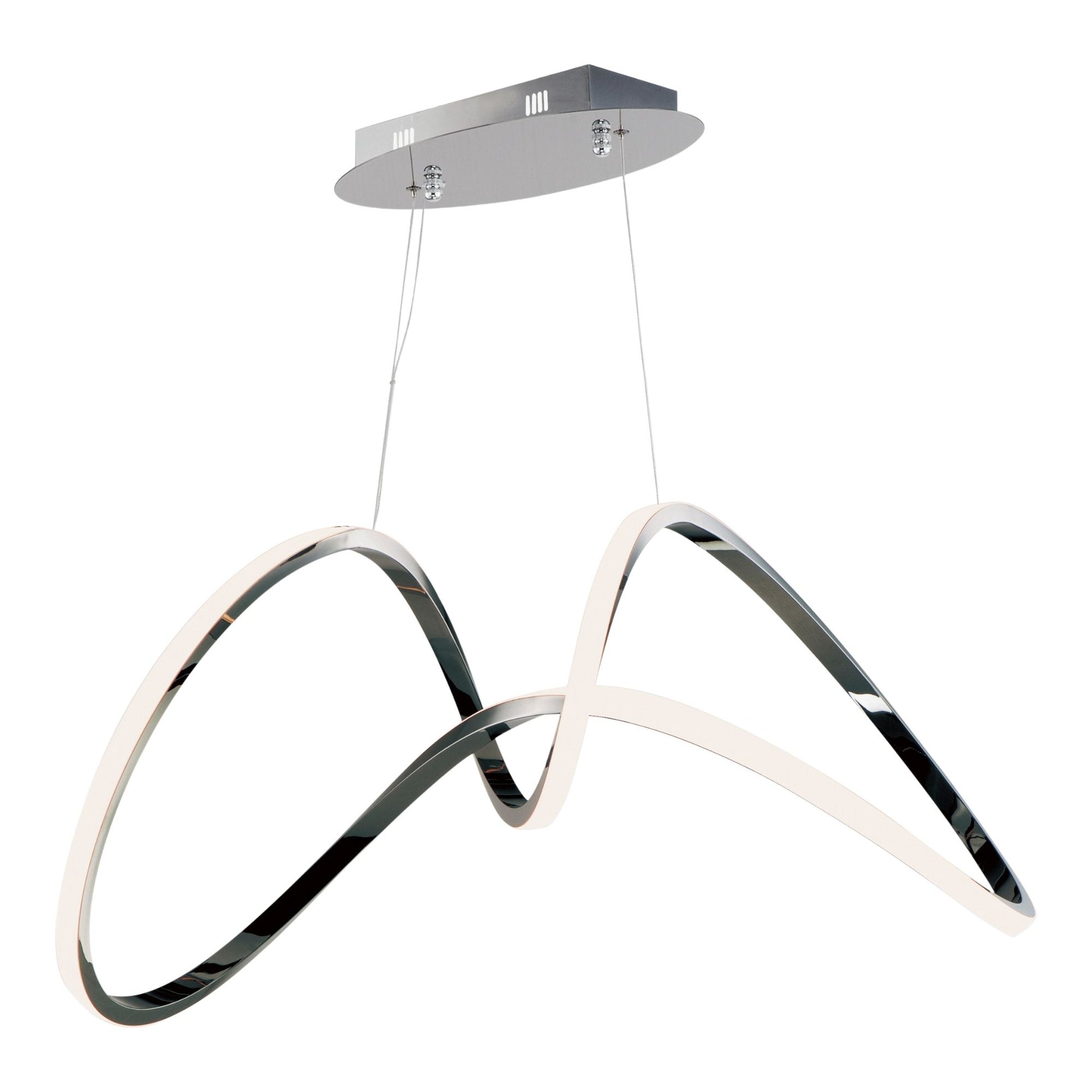ET2 Lighting - Perpetual 37" LED Pendant, Black Chrome Finish | Bees Lighting
