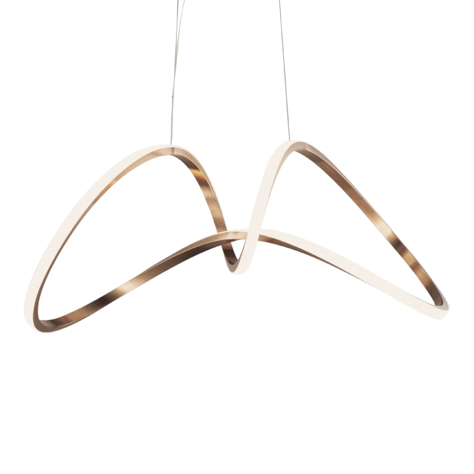 Perpetual 37" LED Pendant, Brushed Champagne Finish