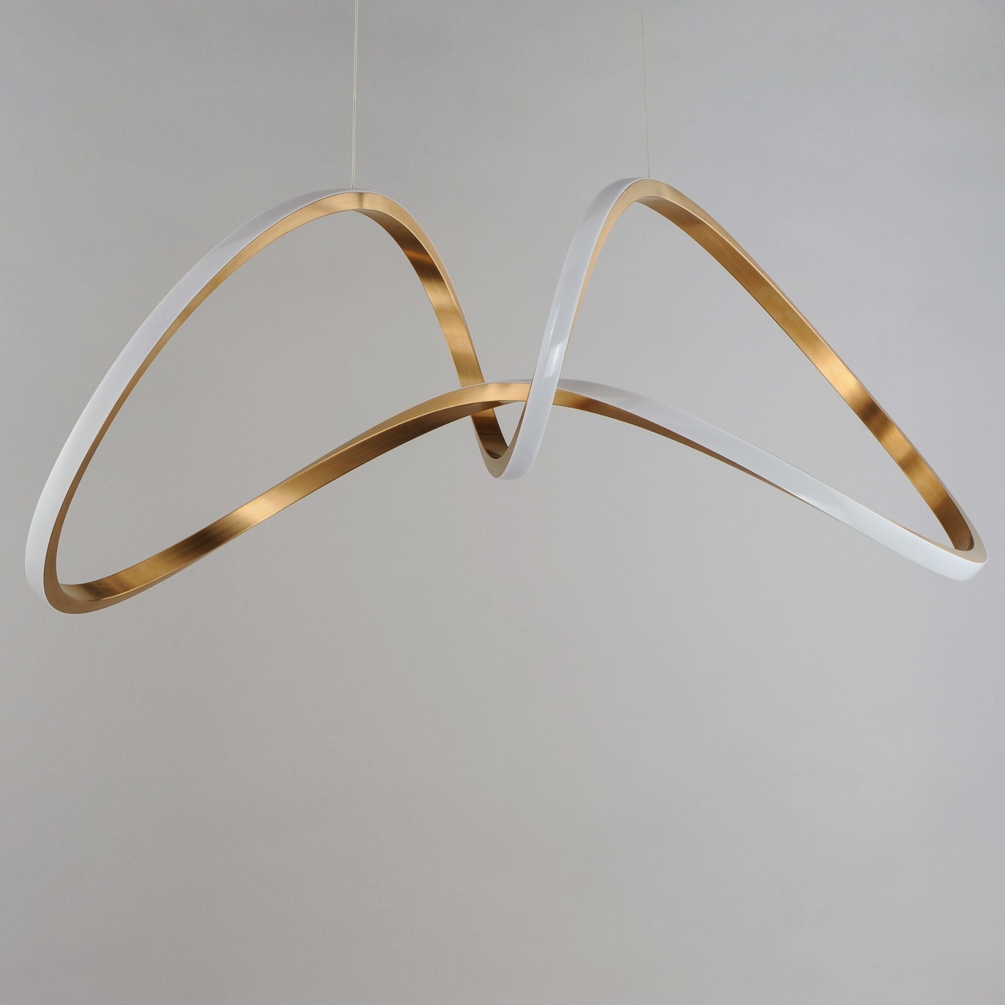 Perpetual 37" LED Pendant, Brushed Champagne Finish