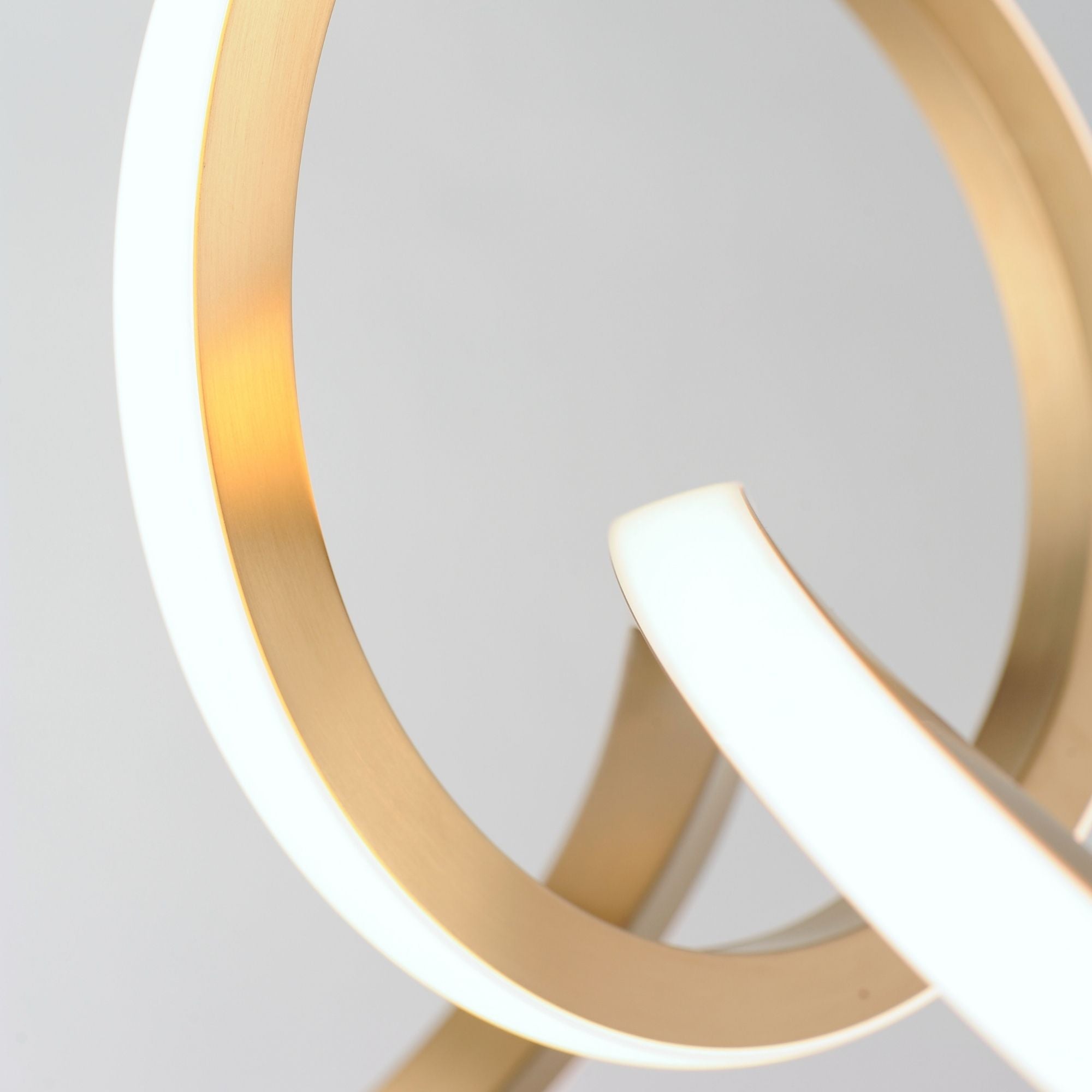 Perpetual 37" LED Pendant, Brushed Champagne Finish