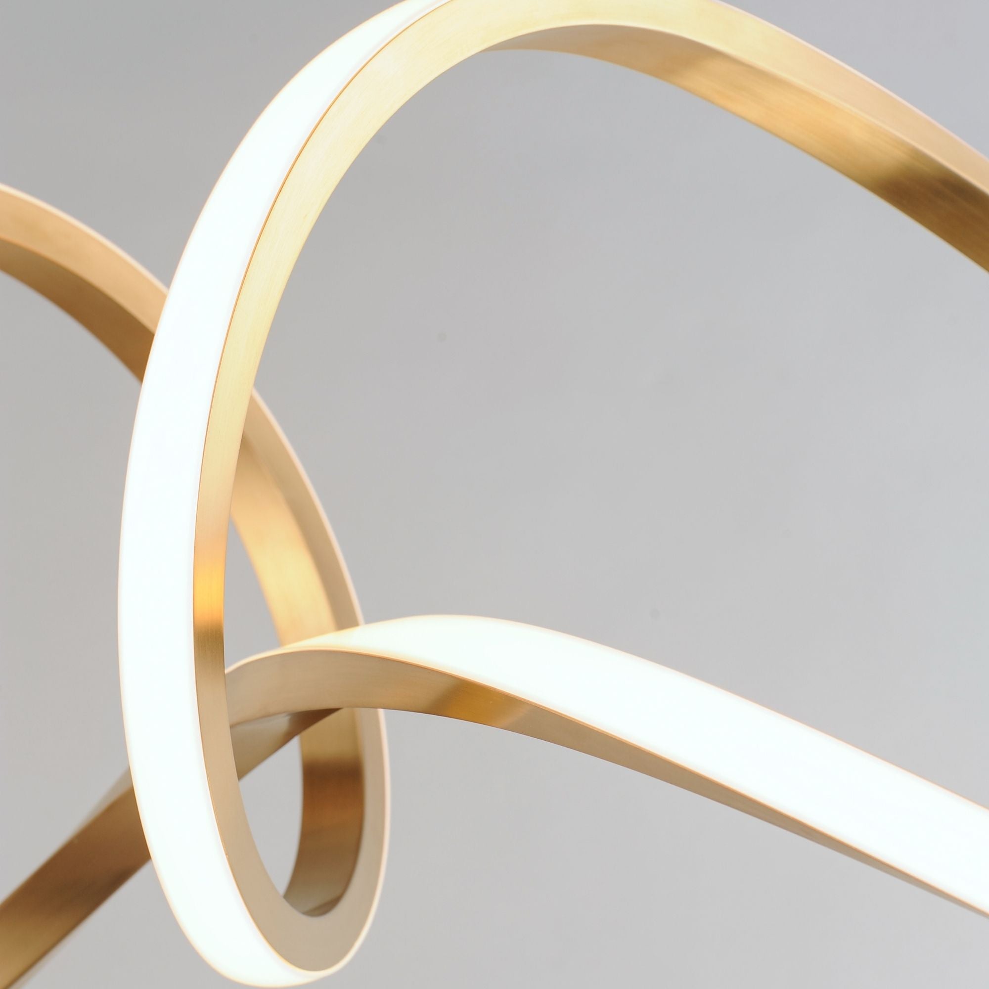 Perpetual 37" LED Pendant, Brushed Champagne Finish