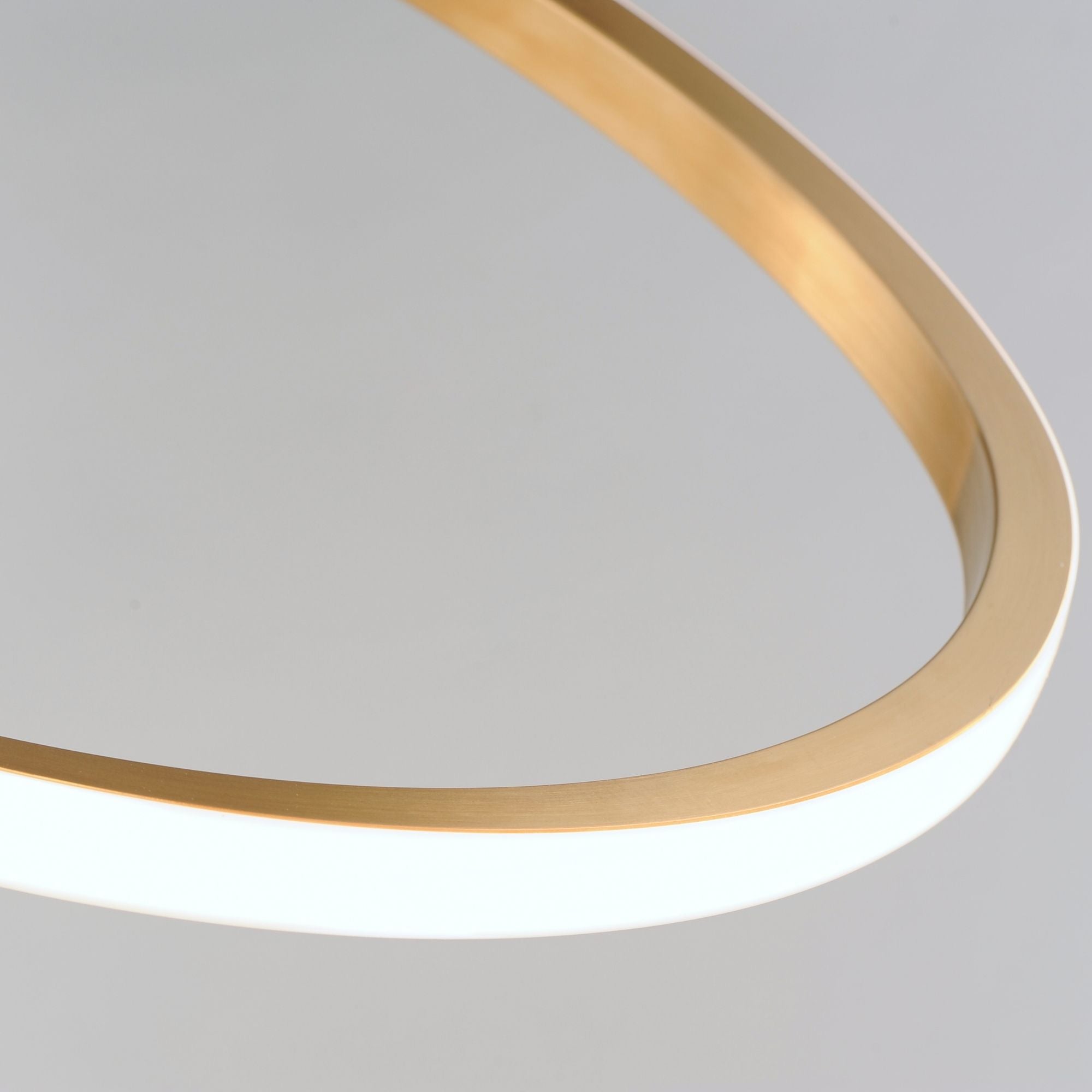 Perpetual 37" LED Pendant, Brushed Champagne Finish