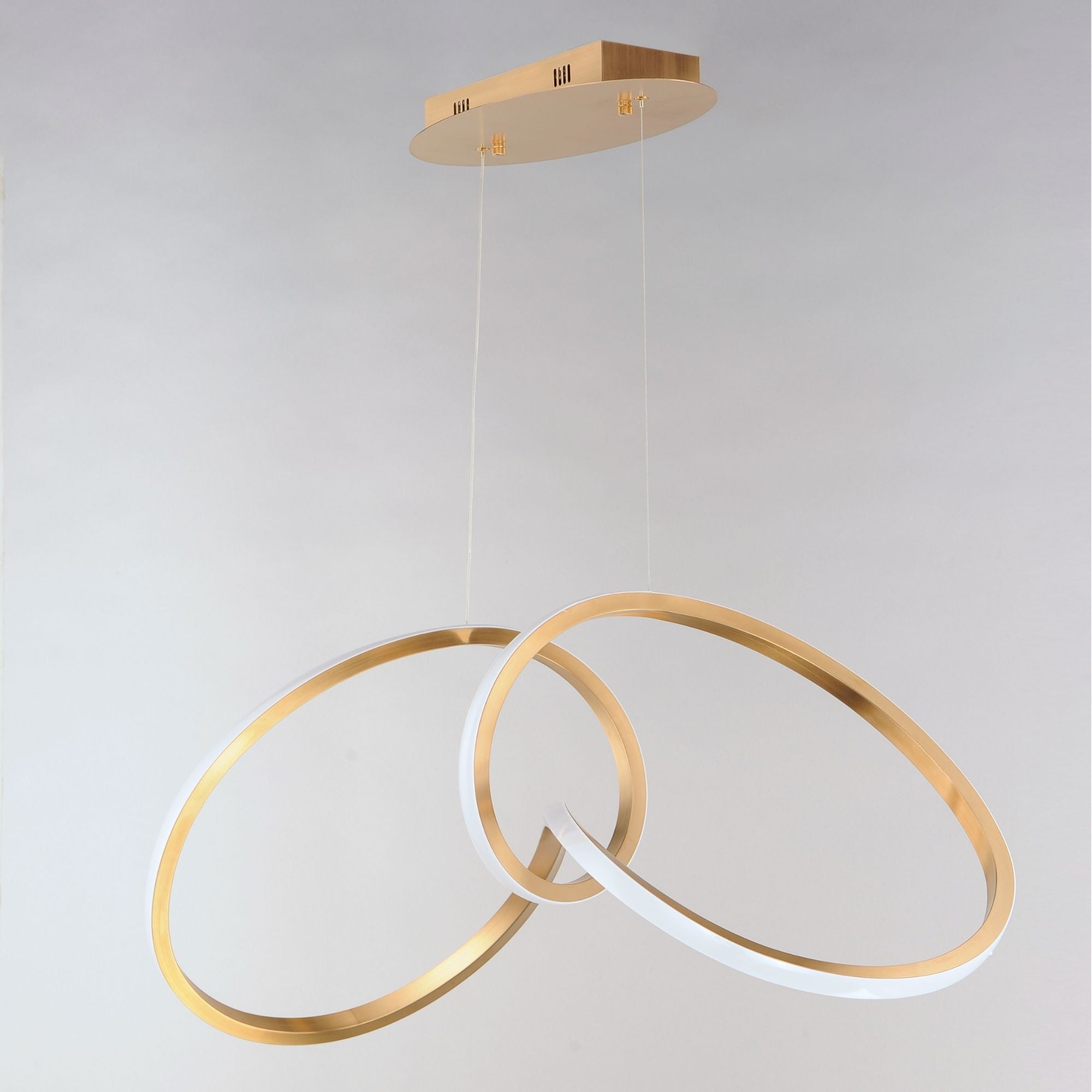 Perpetual 37" LED Pendant, Brushed Champagne Finish