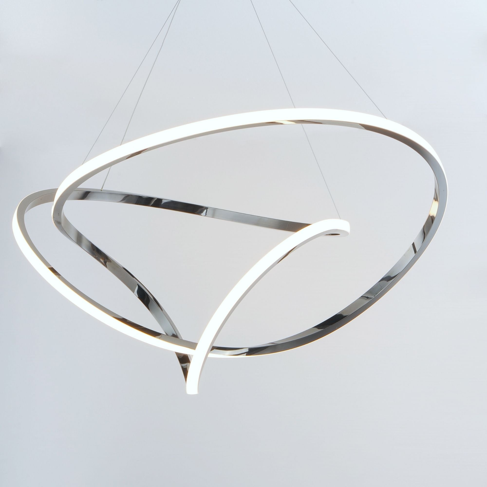 ET2 Lighting - Perpetual 43" LED Pendant, Black Chrome Finish | Bees Lighting