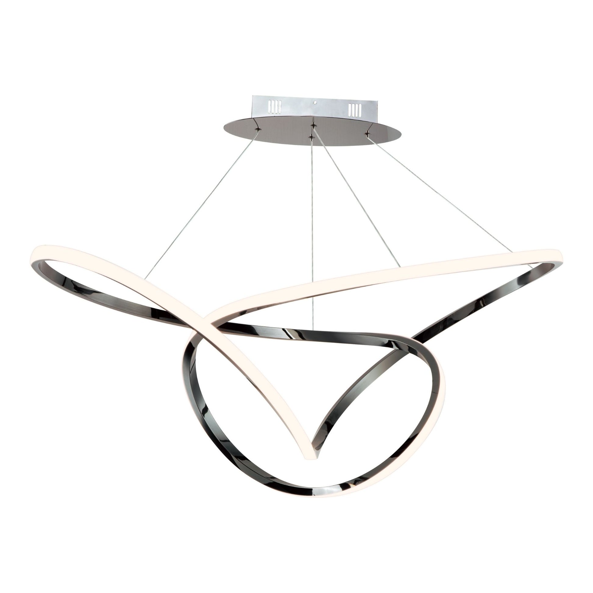 ET2 Lighting - Perpetual 43" LED Pendant, Black Chrome Finish | Bees Lighting