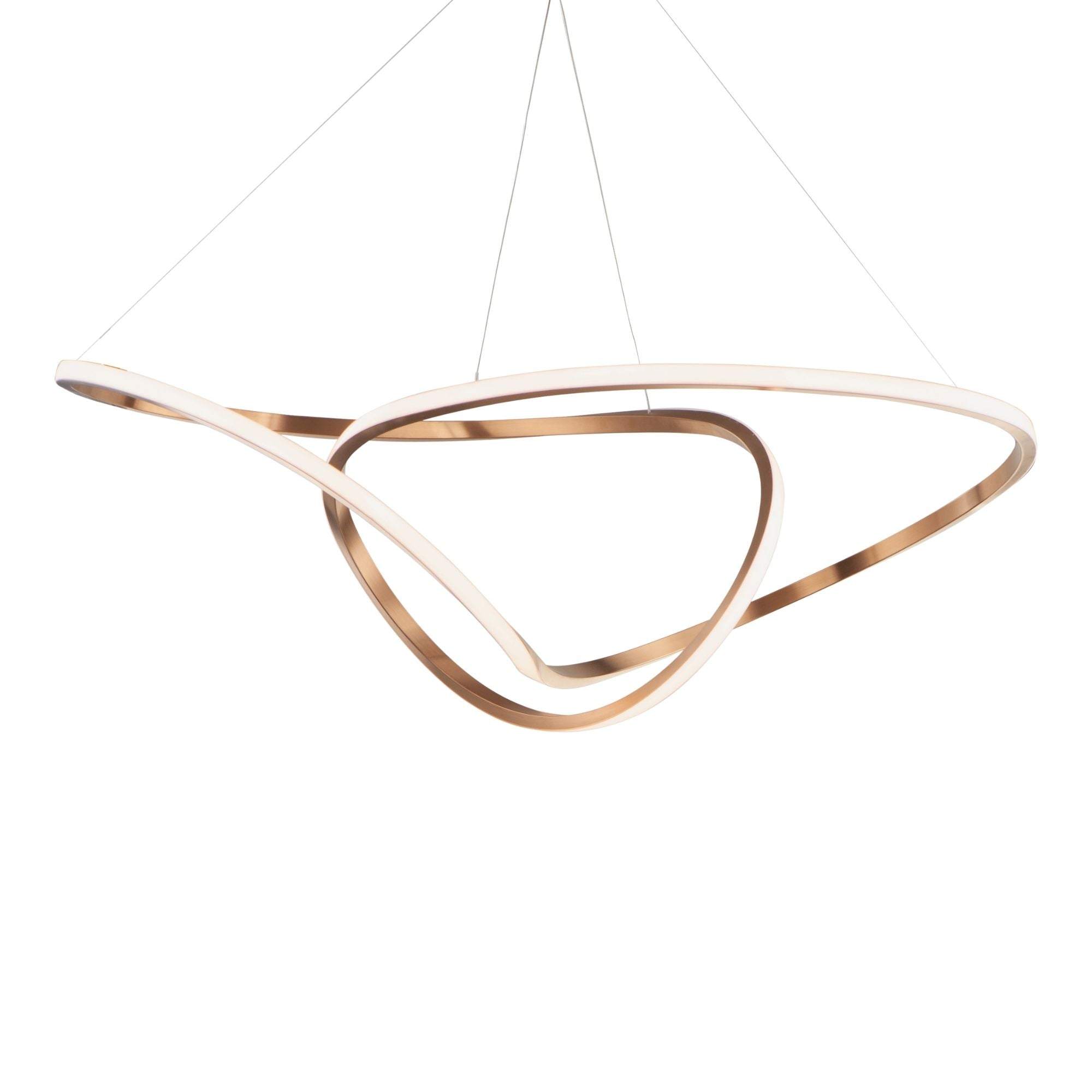 Perpetual 43" LED Pendant, Brushed Champagne Finish