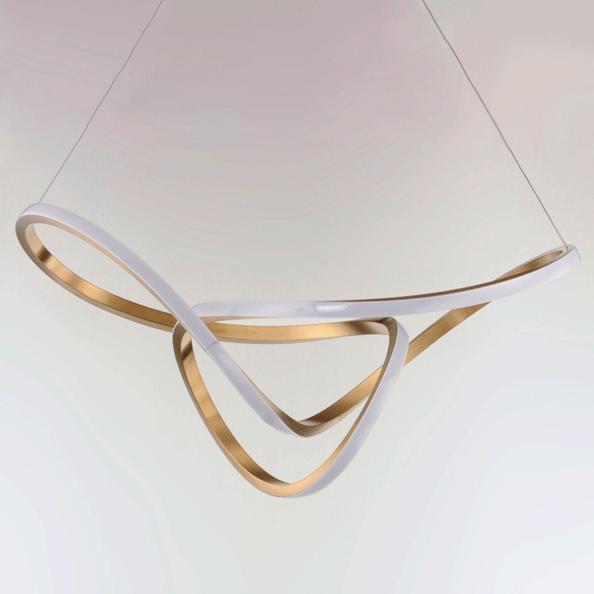 Perpetual 43" LED Pendant, Brushed Champagne Finish