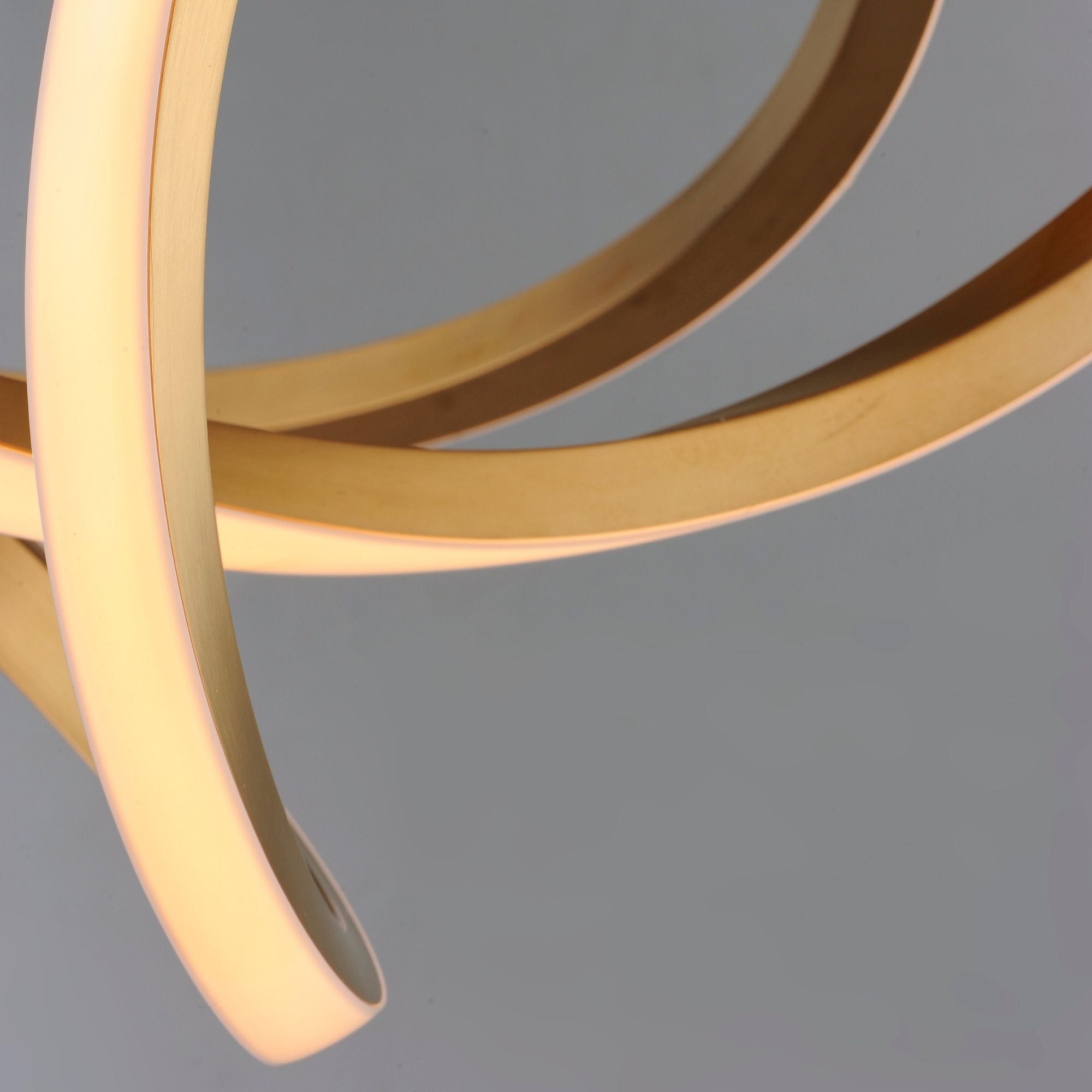 Perpetual 43" LED Pendant, Brushed Champagne Finish