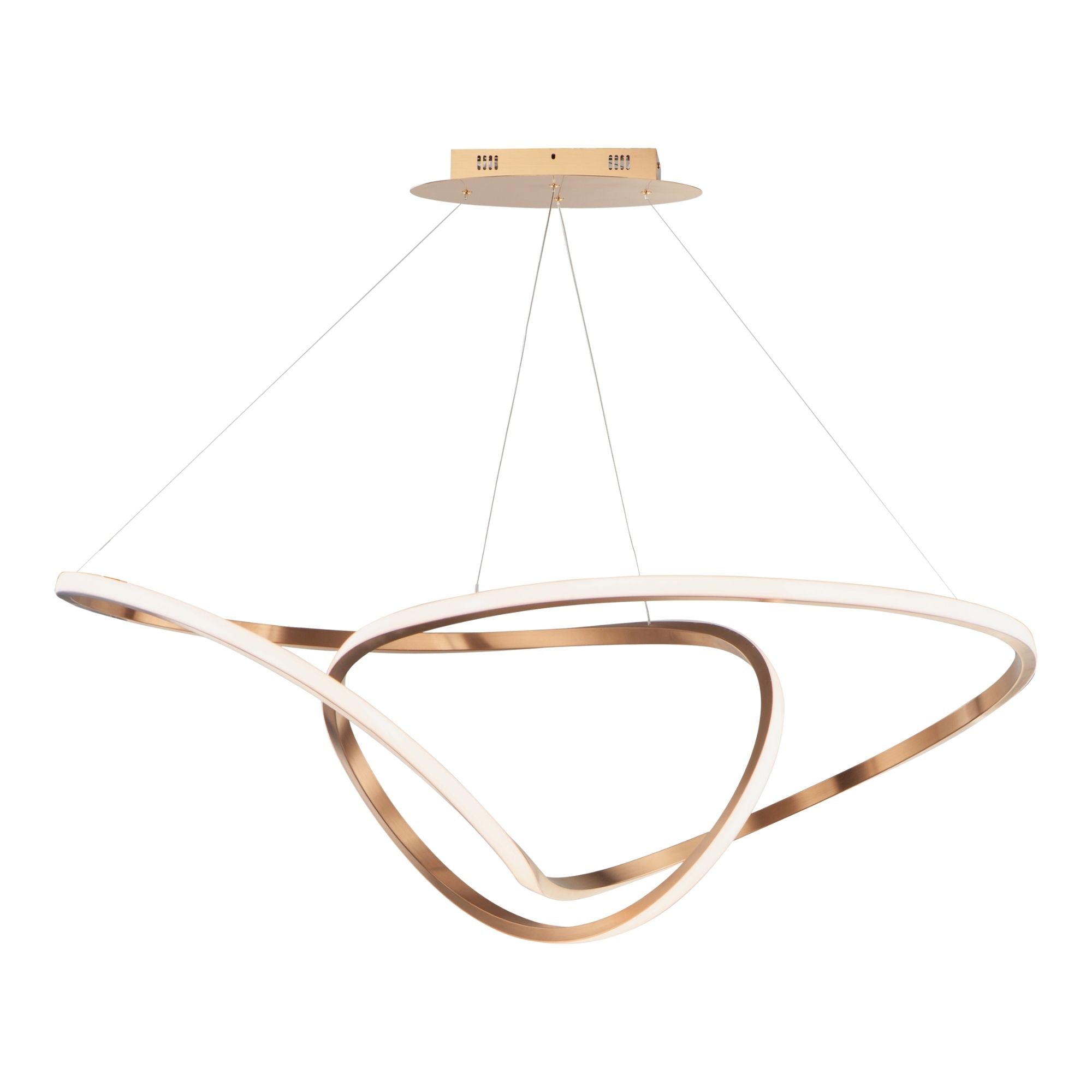 Perpetual 43" LED Pendant, Brushed Champagne Finish