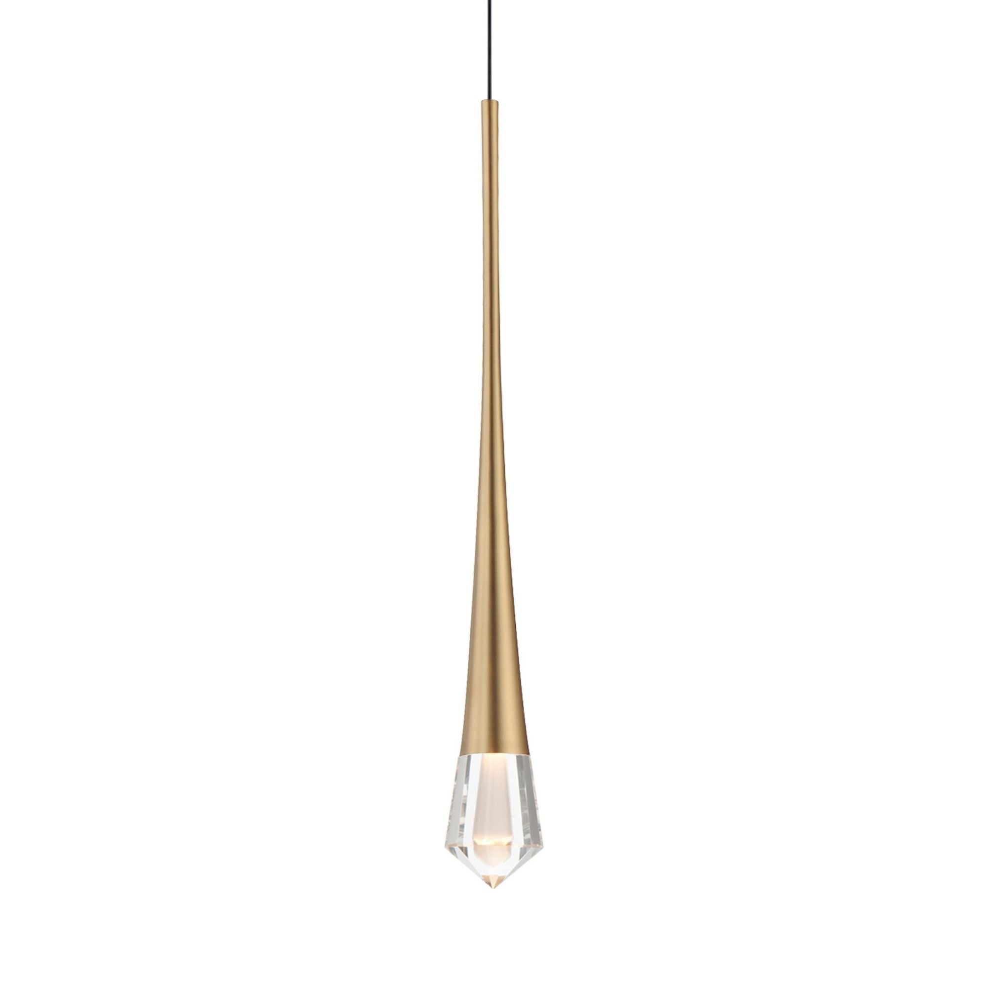 Pierce LED Mini Pendant, Gold Finish