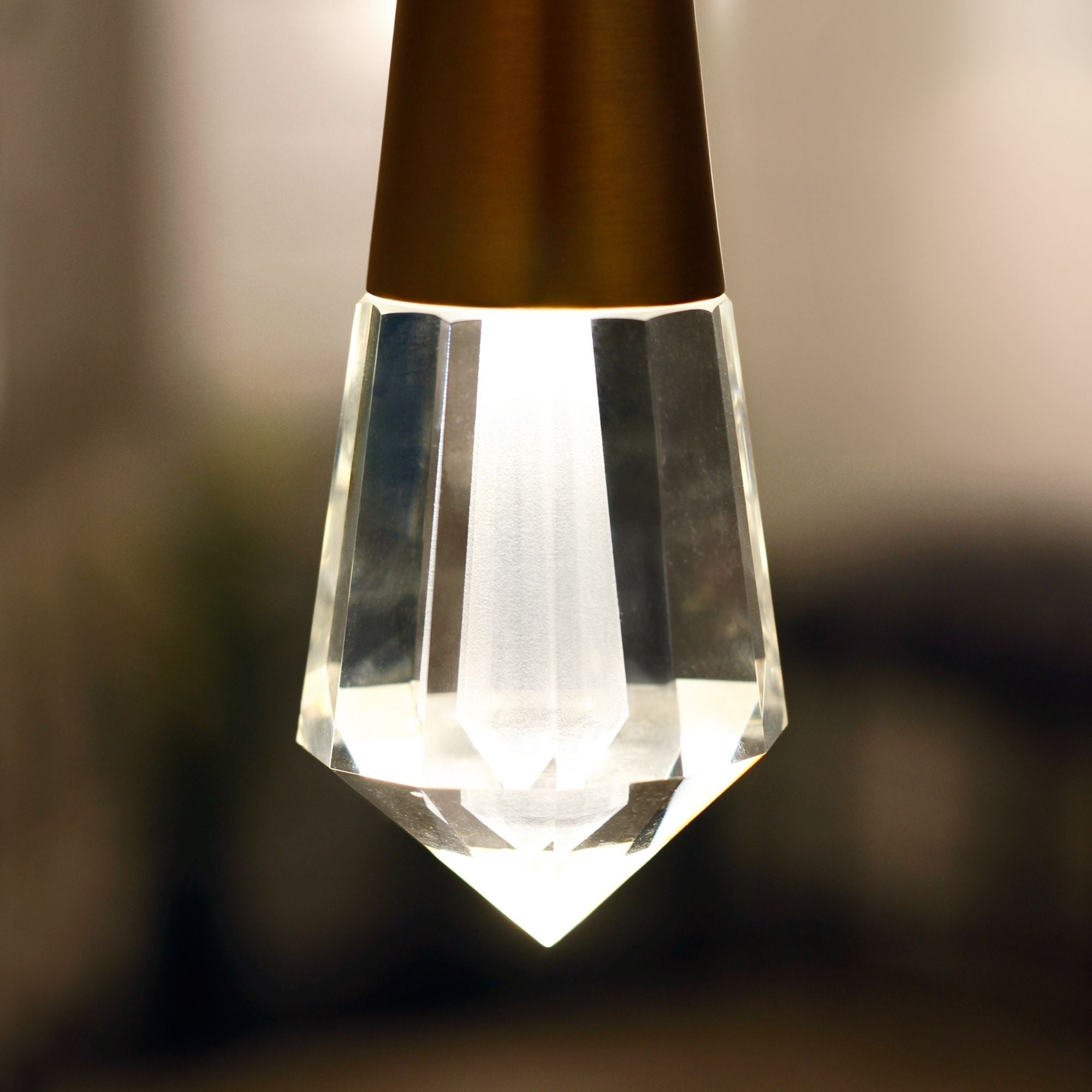 Pierce LED Mini Pendant, Gold Finish
