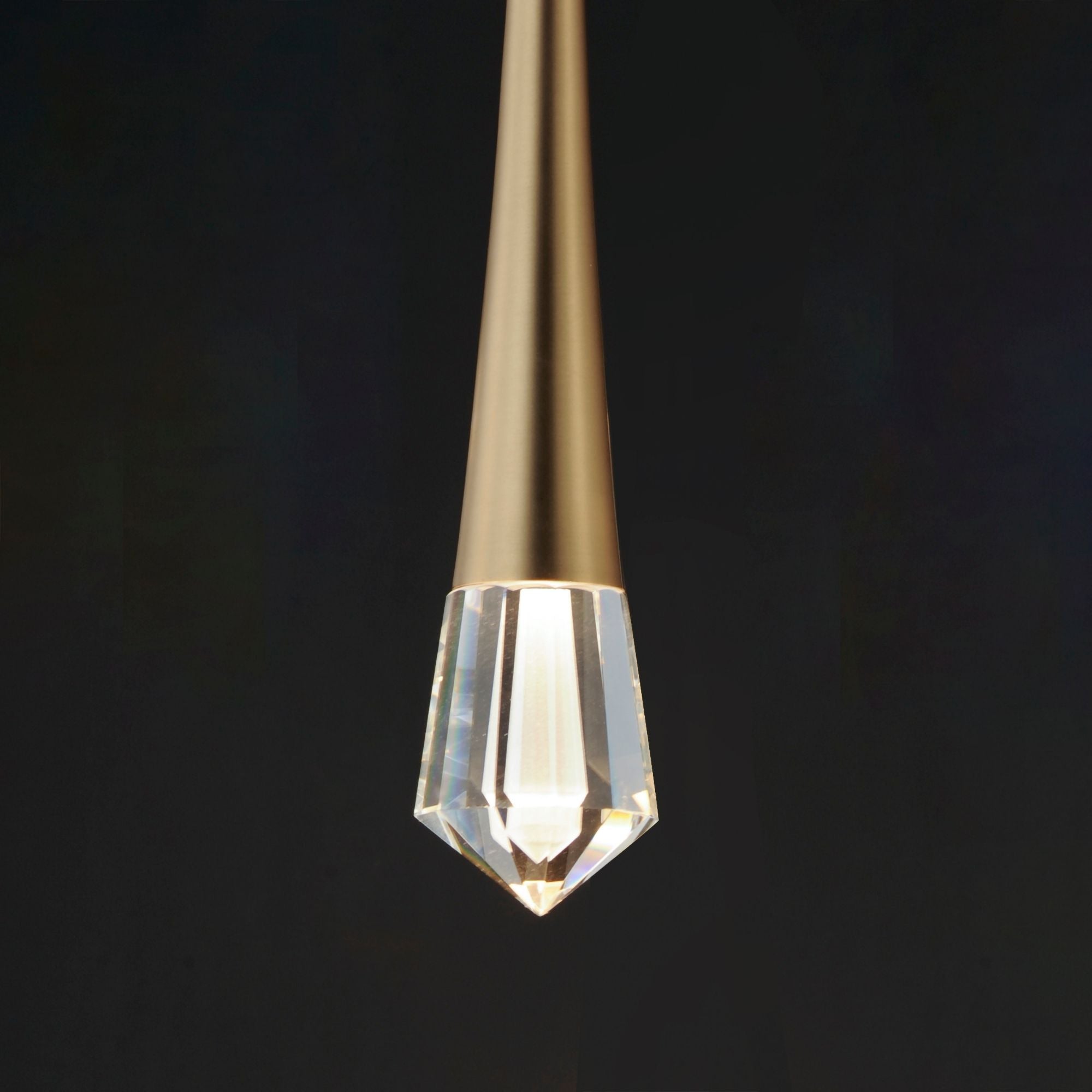 Pierce LED Mini Pendant, Gold Finish
