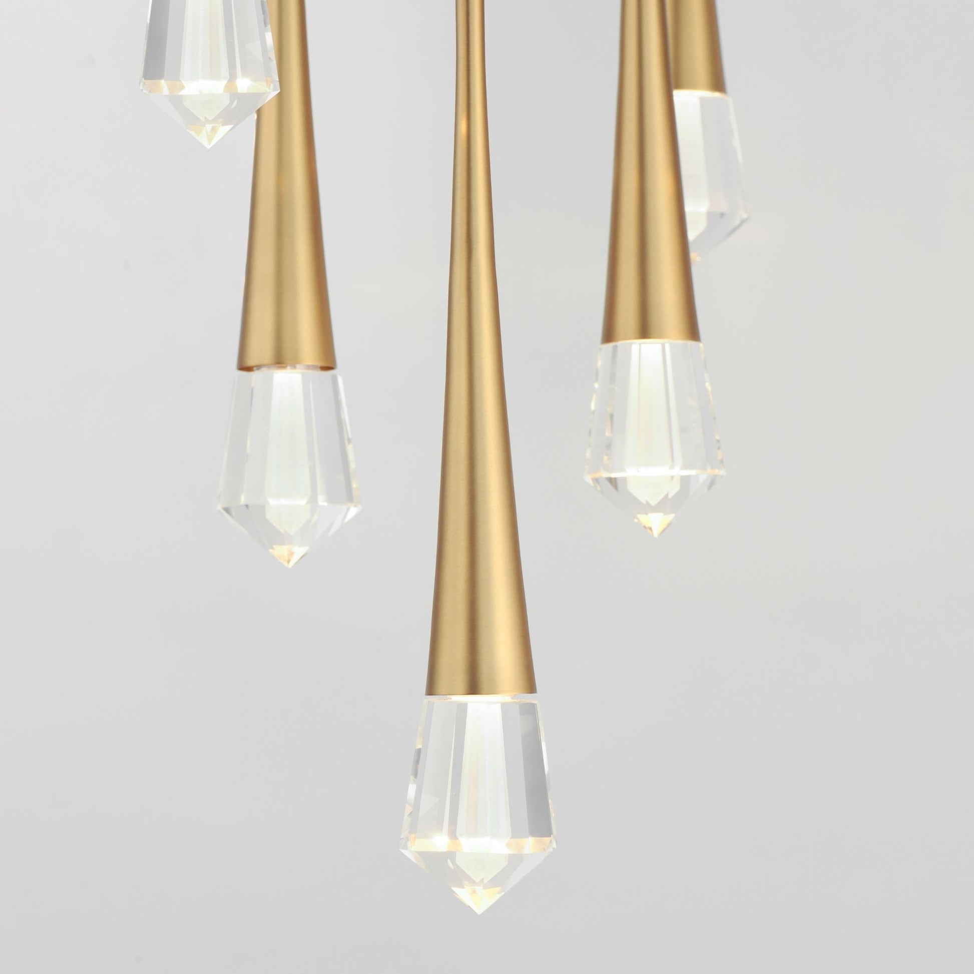 ET2 Lighting - Pierce 13" 5-Light LED Pendant, Gold Finish | Bees Lighting