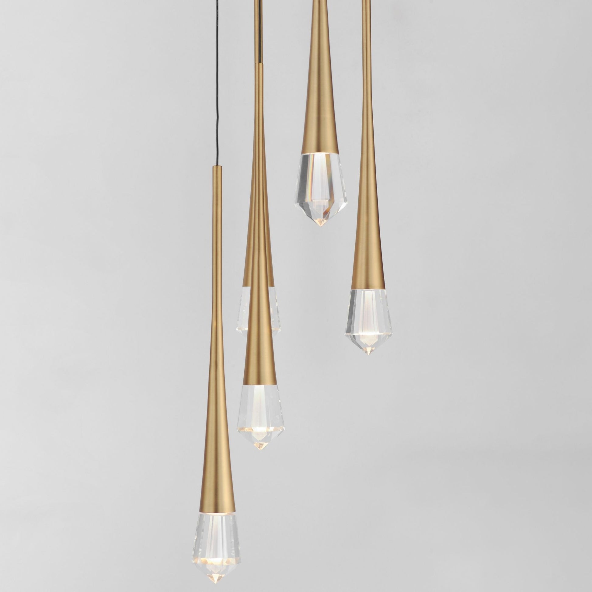 ET2 Lighting - Pierce 13" 5-Light LED Pendant, Gold Finish | Bees Lighting