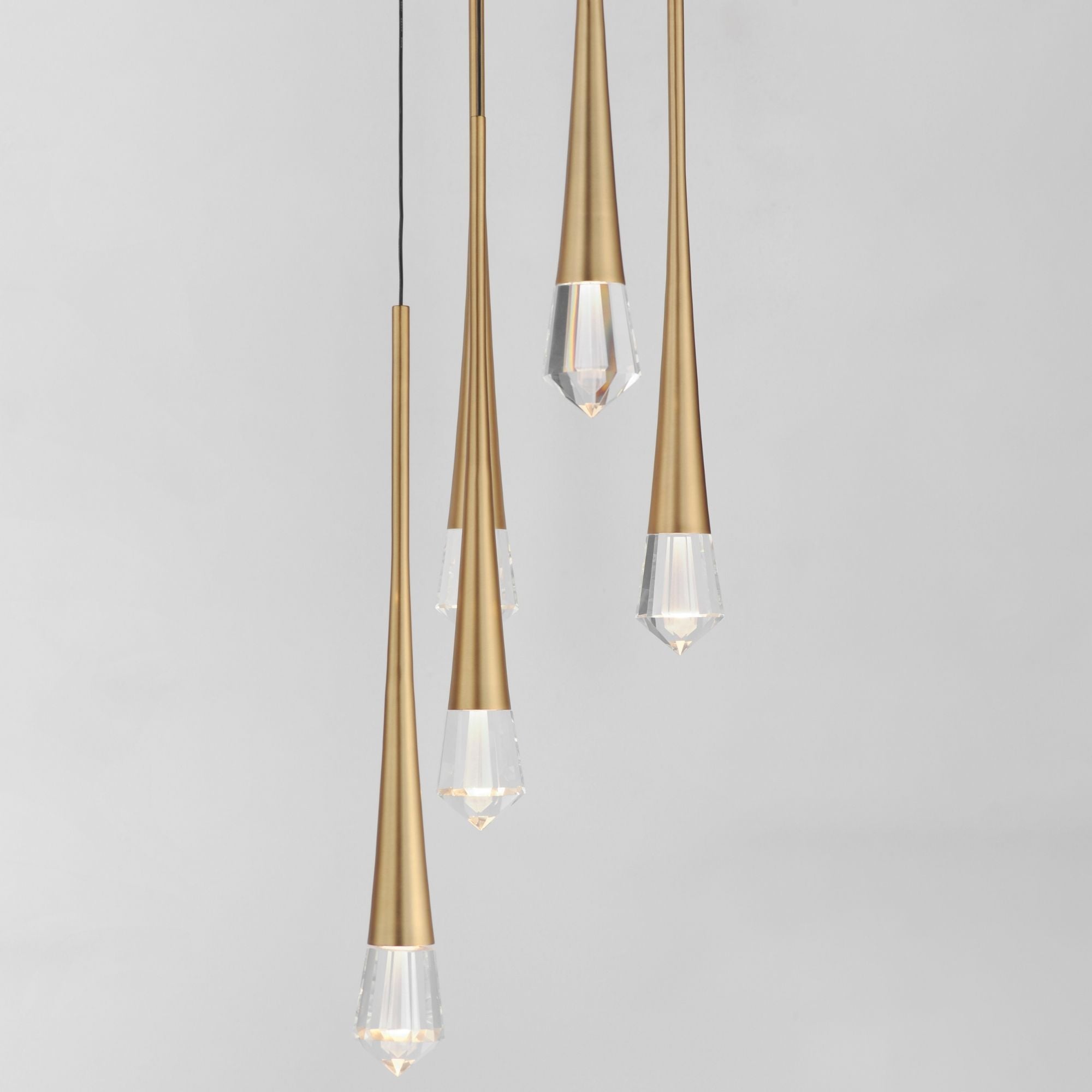 ET2 Lighting - Pierce 13" 5-Light LED Pendant, Gold Finish | Bees Lighting