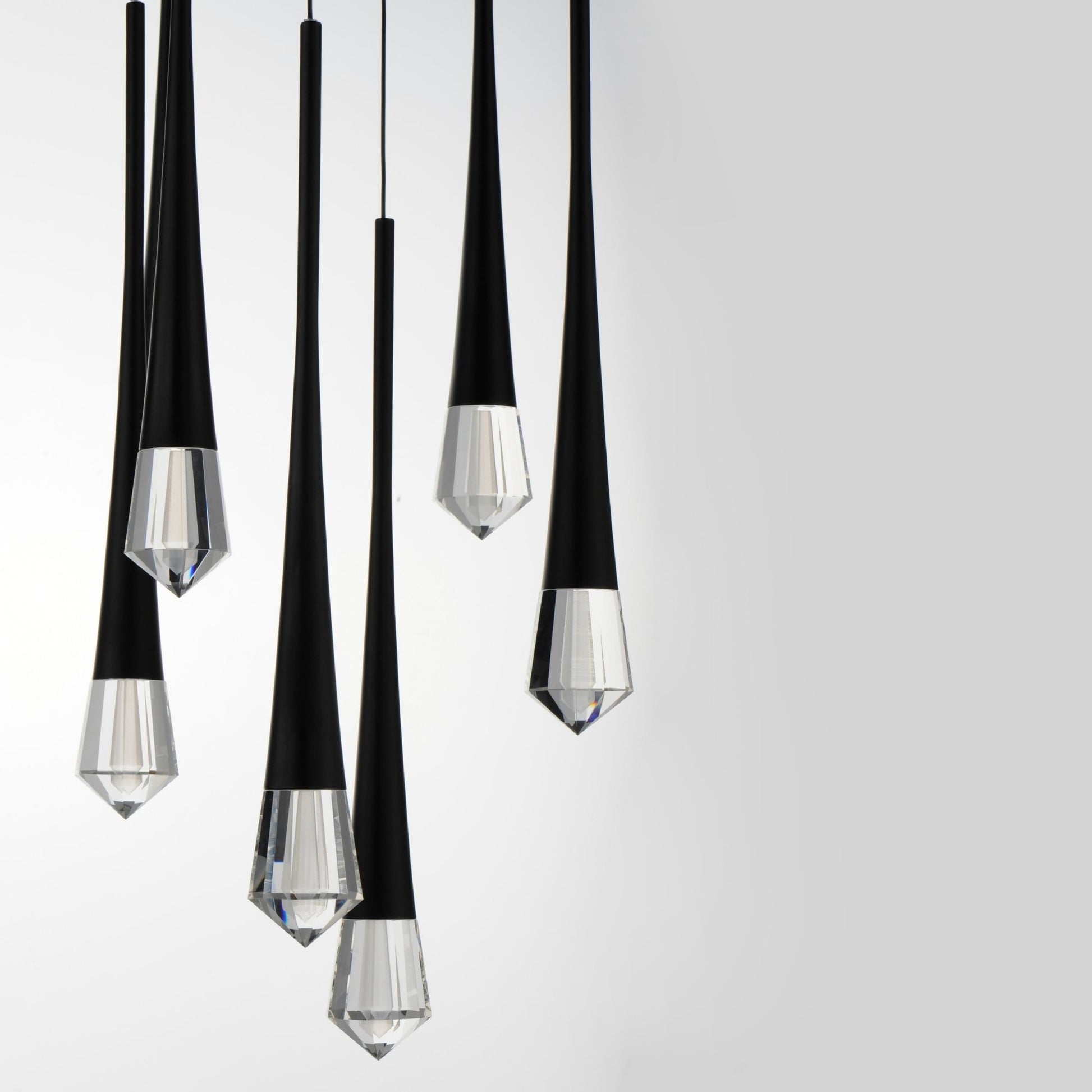 ET2 Lighting - Pierce 19" 9-Light LED Pendant, Black Finish | Bees Lighting