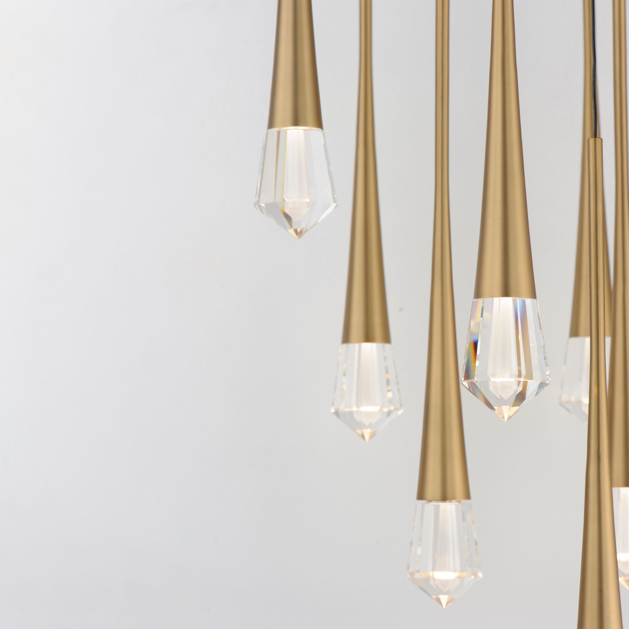 Pierce 19" 9-Light LED Pendant, Gold Finish