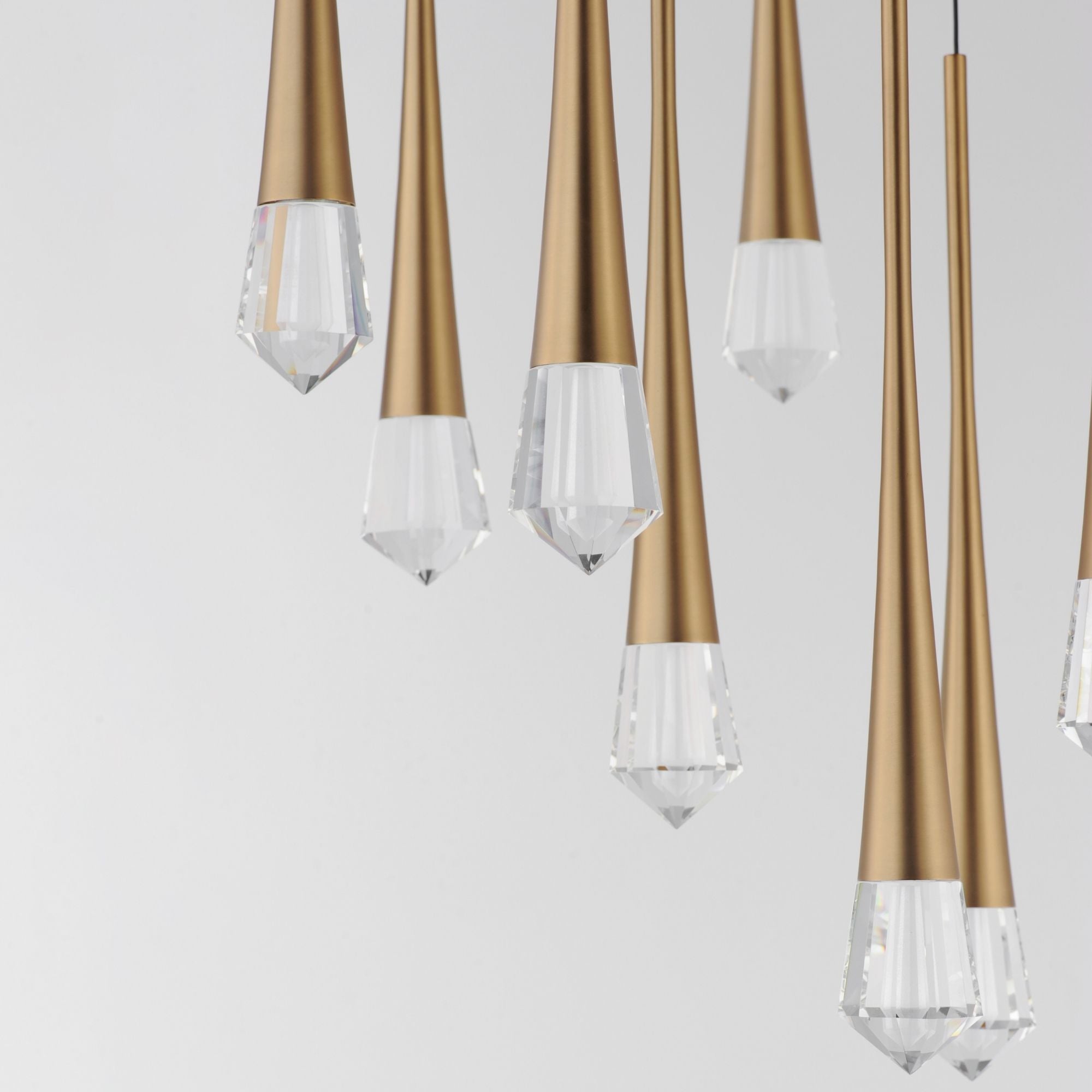 Pierce 19" 9-Light LED Pendant, Gold Finish