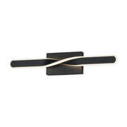 Pirouette 24" LED Bath Vanity, Black Finish