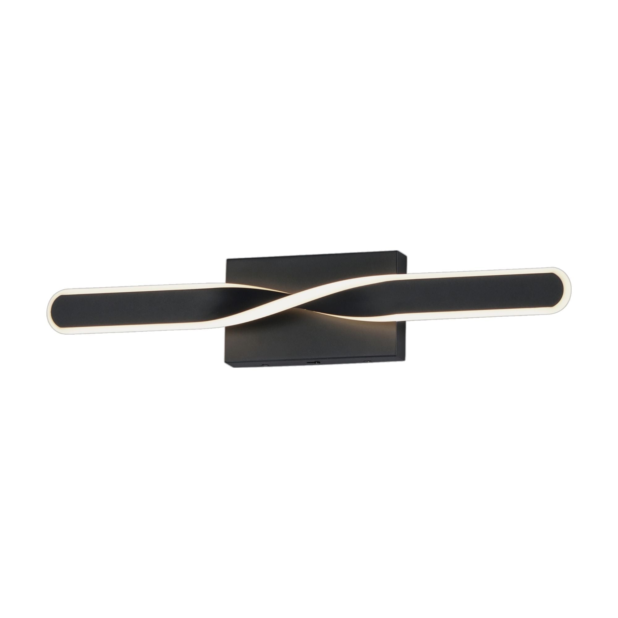 Pirouette 24" LED Bath Vanity, Black Finish