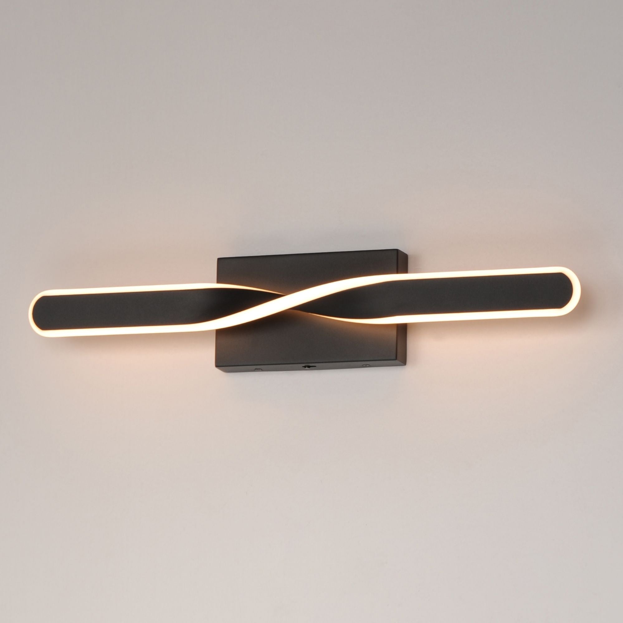 Pirouette 24" LED Bath Vanity, Black Finish