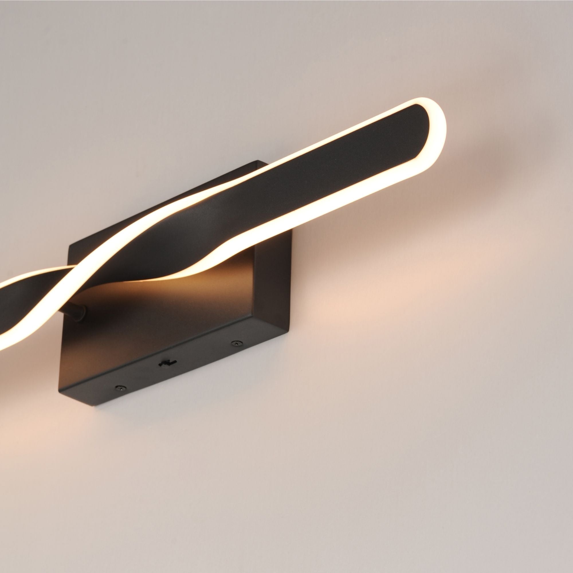 Pirouette 24" LED Bath Vanity, Black Finish