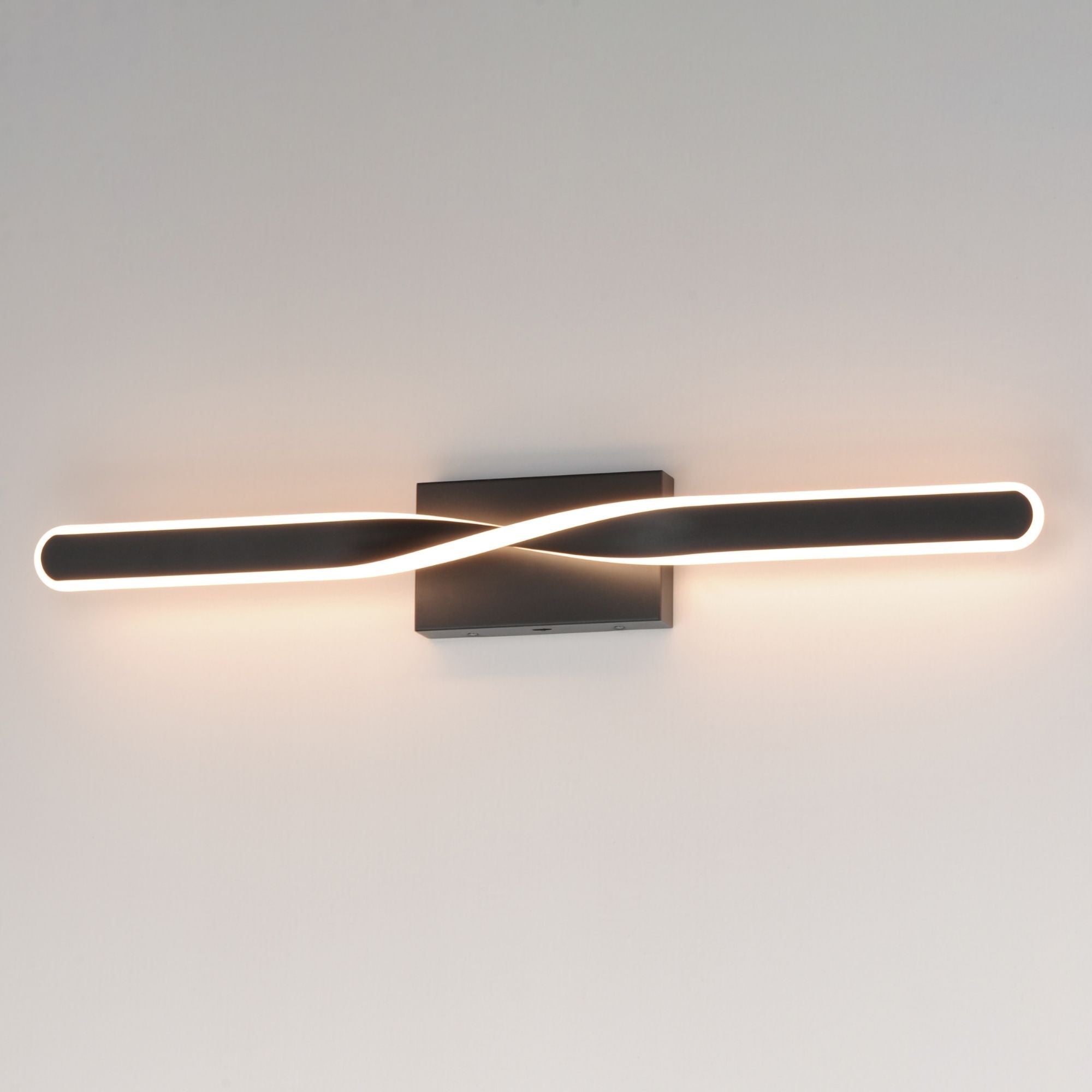 Pirouette 32" LED Bath Vanity, Black Finish