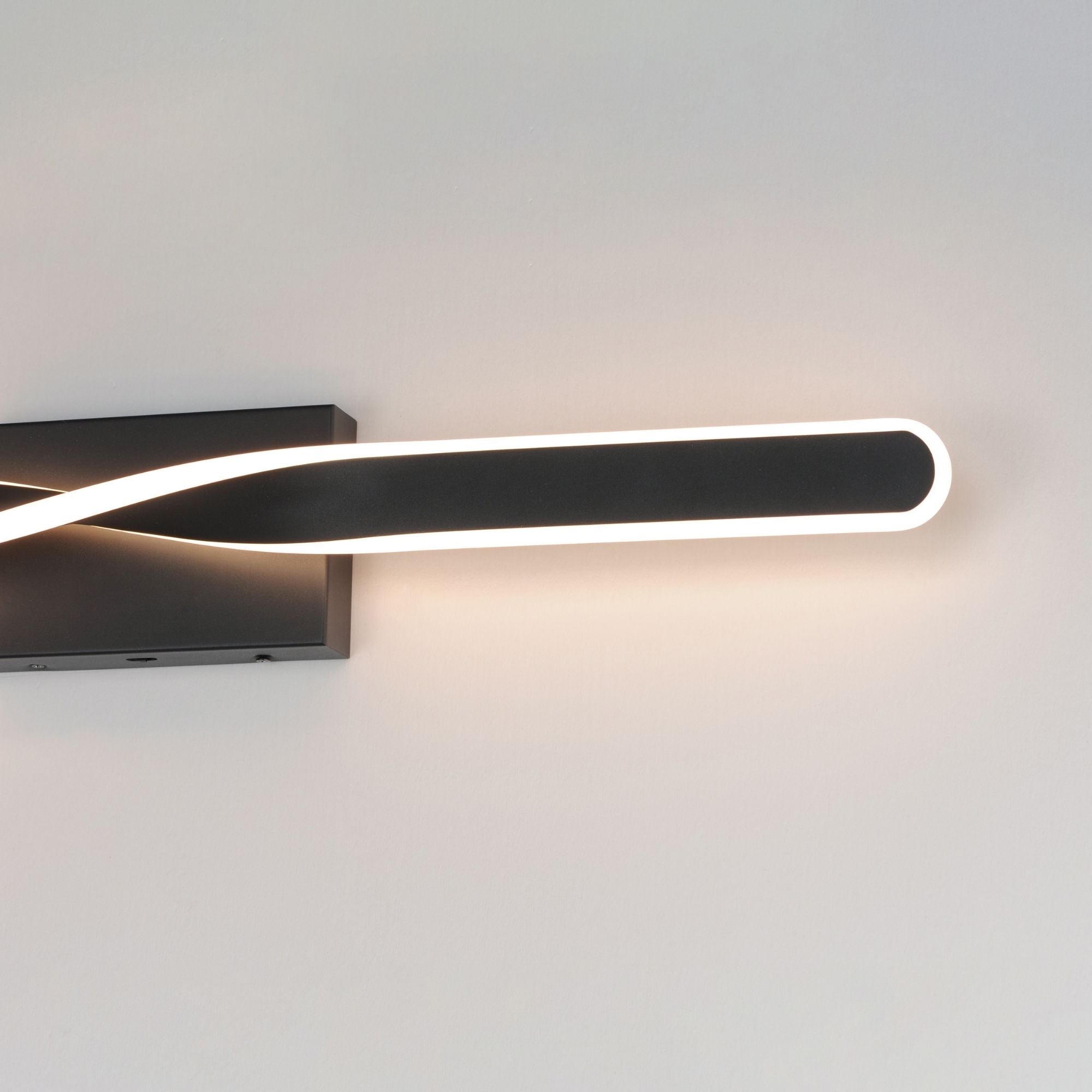 Pirouette 32" LED Bath Vanity, Black Finish