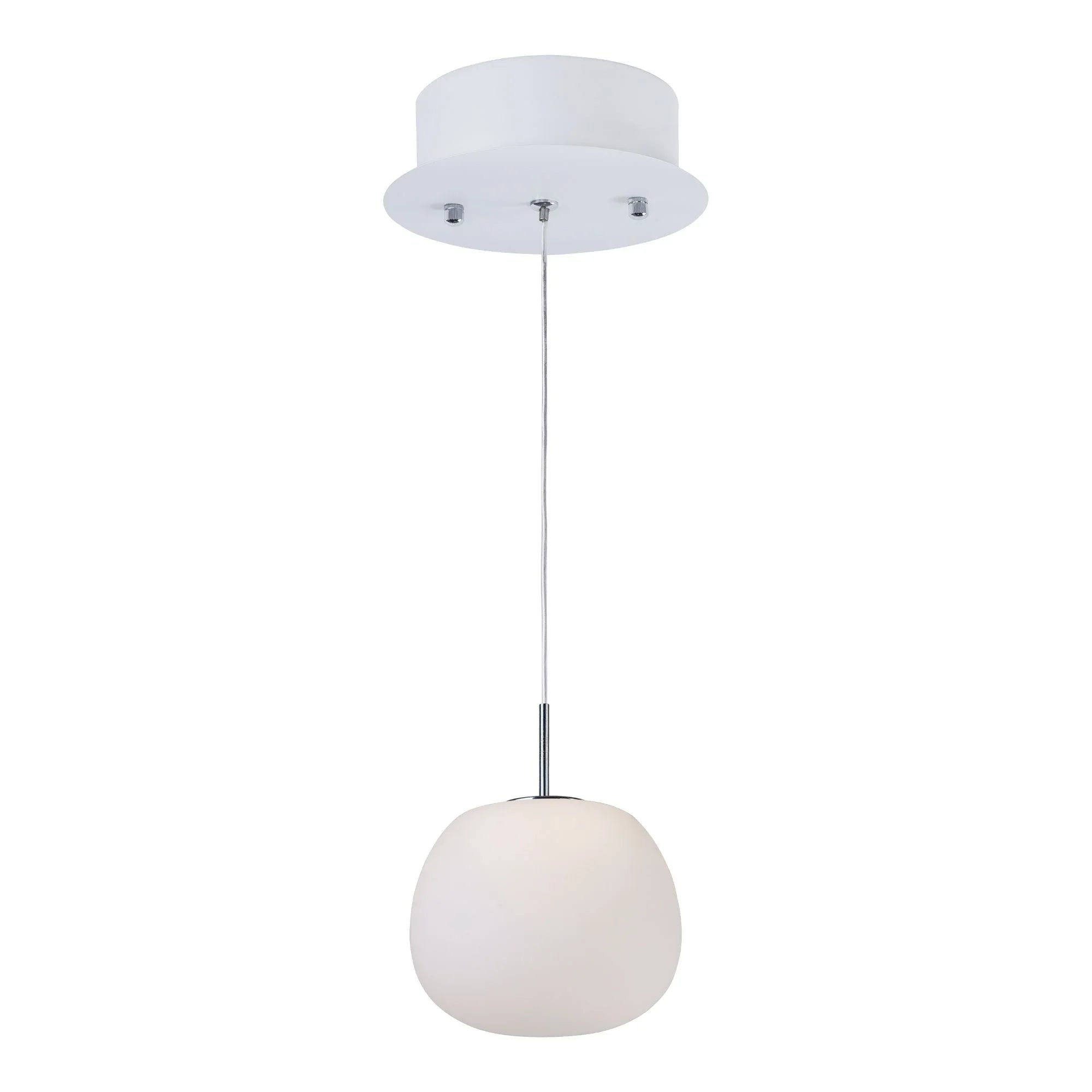 ET2 Lighting - Puffs 6" LED Pendant, White Finish | Bees Lighting