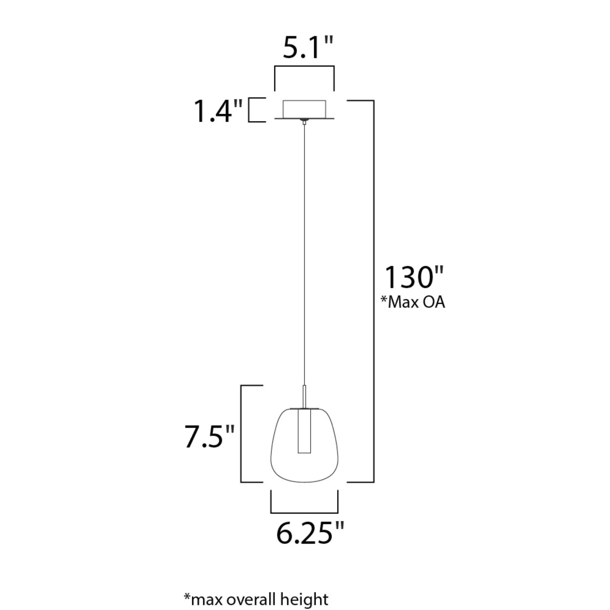 ET2 Lighting - Puffs 8" LED Pendant, White Finish | Bees Lighting