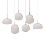 ET2 Lighting - Puffs 26" 6-Light Linear LED Pendant, White Finish | Bees Lighting