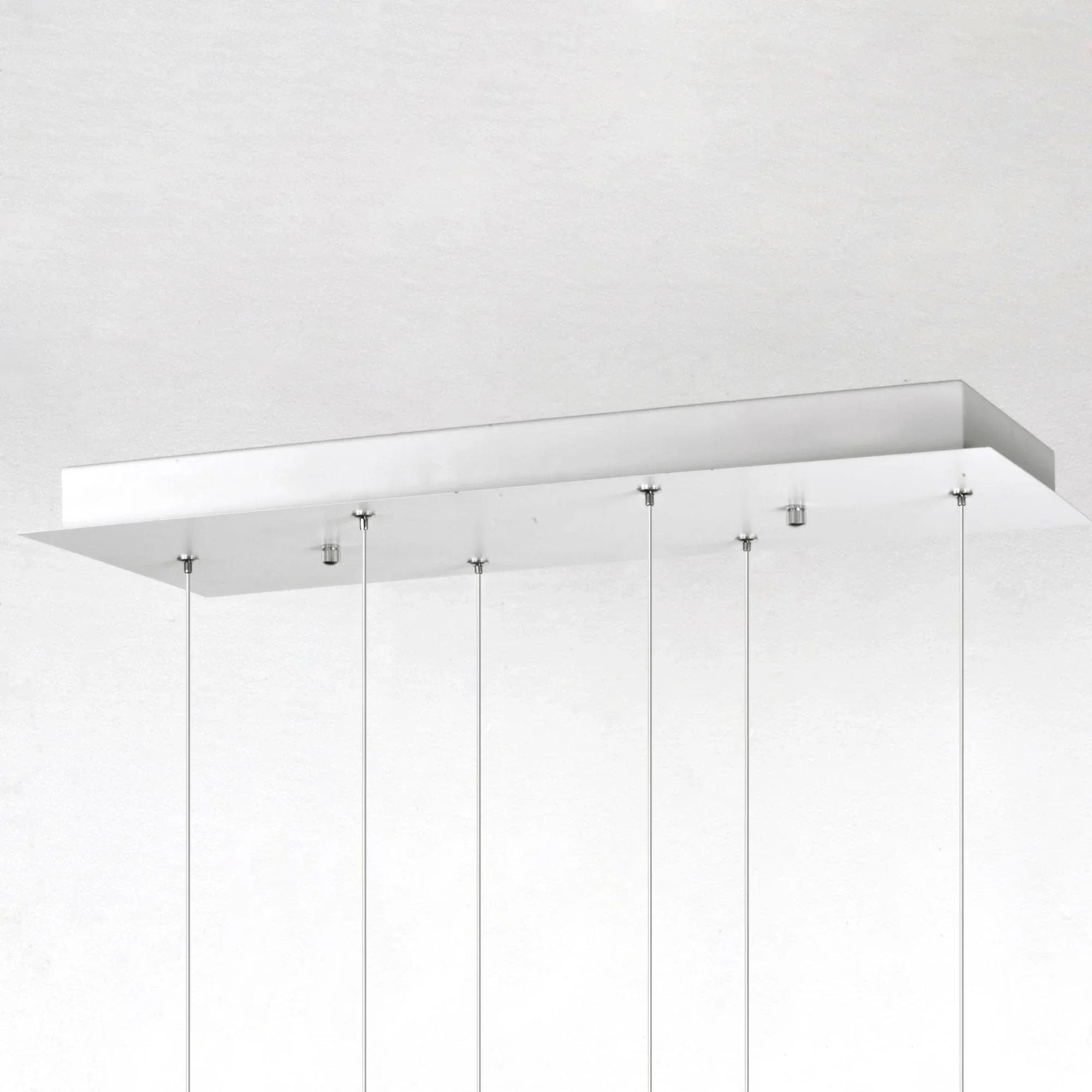 ET2 Lighting - Puffs 26" 6-Light Linear LED Pendant, White Finish | Bees Lighting