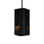 ET2 Lighting - Rampart 12" LED Outdoor Pendant, Black Finish | Bees Lighting