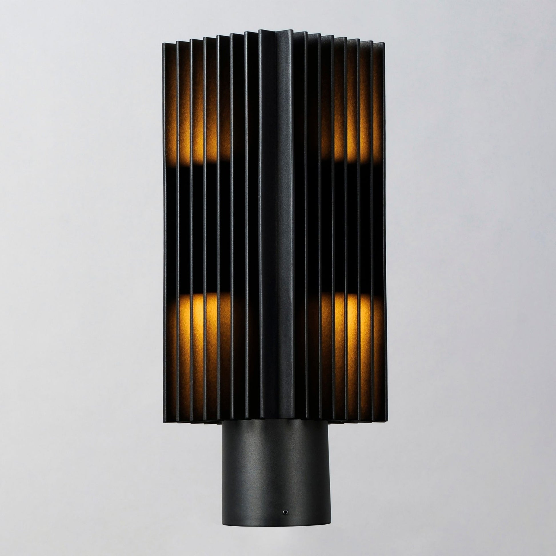 ET2 Lighting - Rampart 15" LED Outdoor Post Light, Black Finish | Bees Lighting