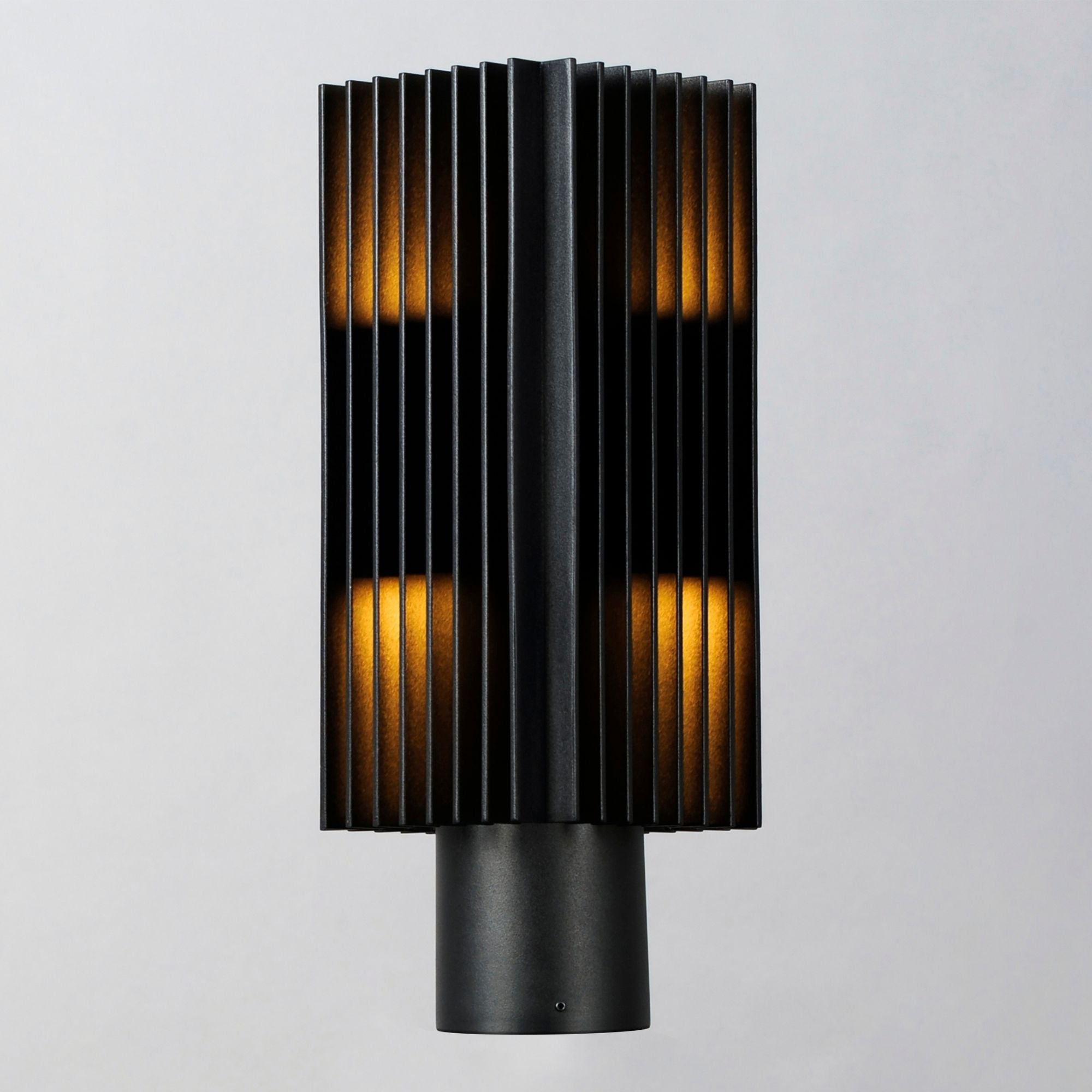 ET2 Lighting - Rampart 15" LED Outdoor Post Light, Black Finish | Bees Lighting