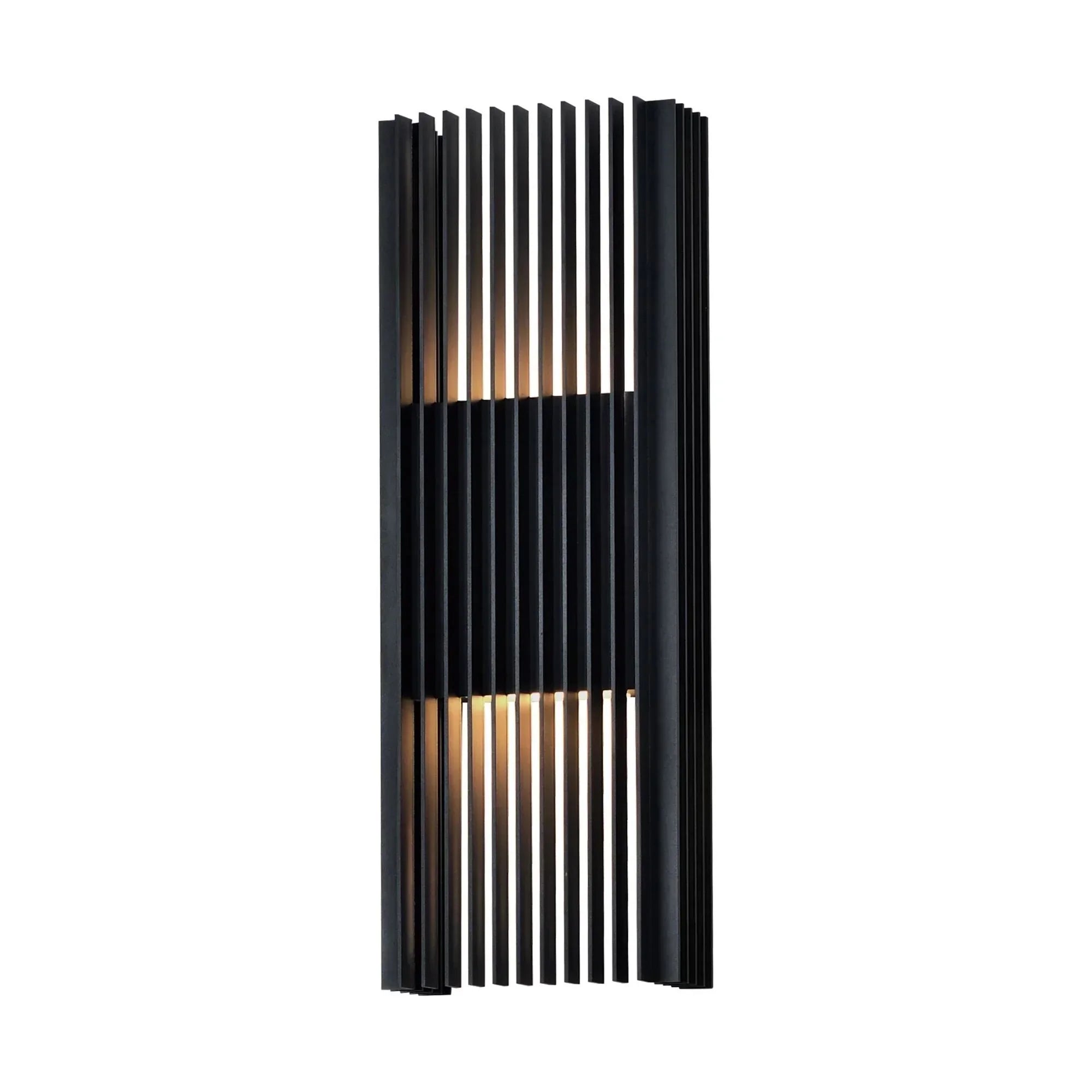 Lumière Bicolor Twin Set andwang ブラック ET2 E30117-BK Rampart Outdoor Sconce | Black – Bees Lighting