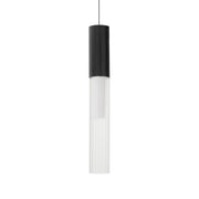 Reeds Cable Mini LED Pendant, Black Finish