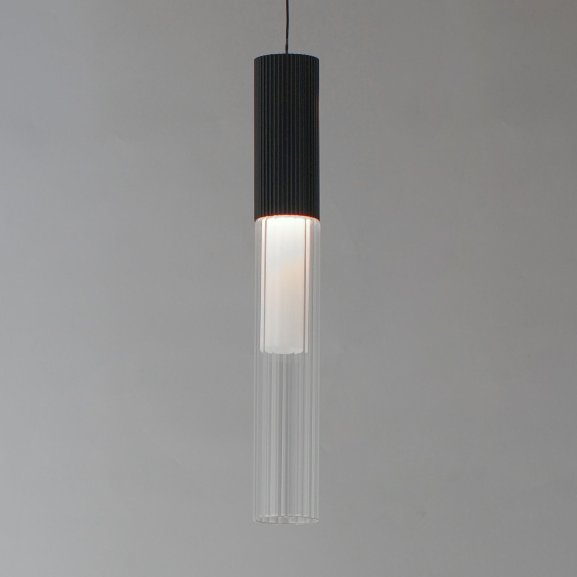 Reeds Cable Mini LED Pendant, Black Finish