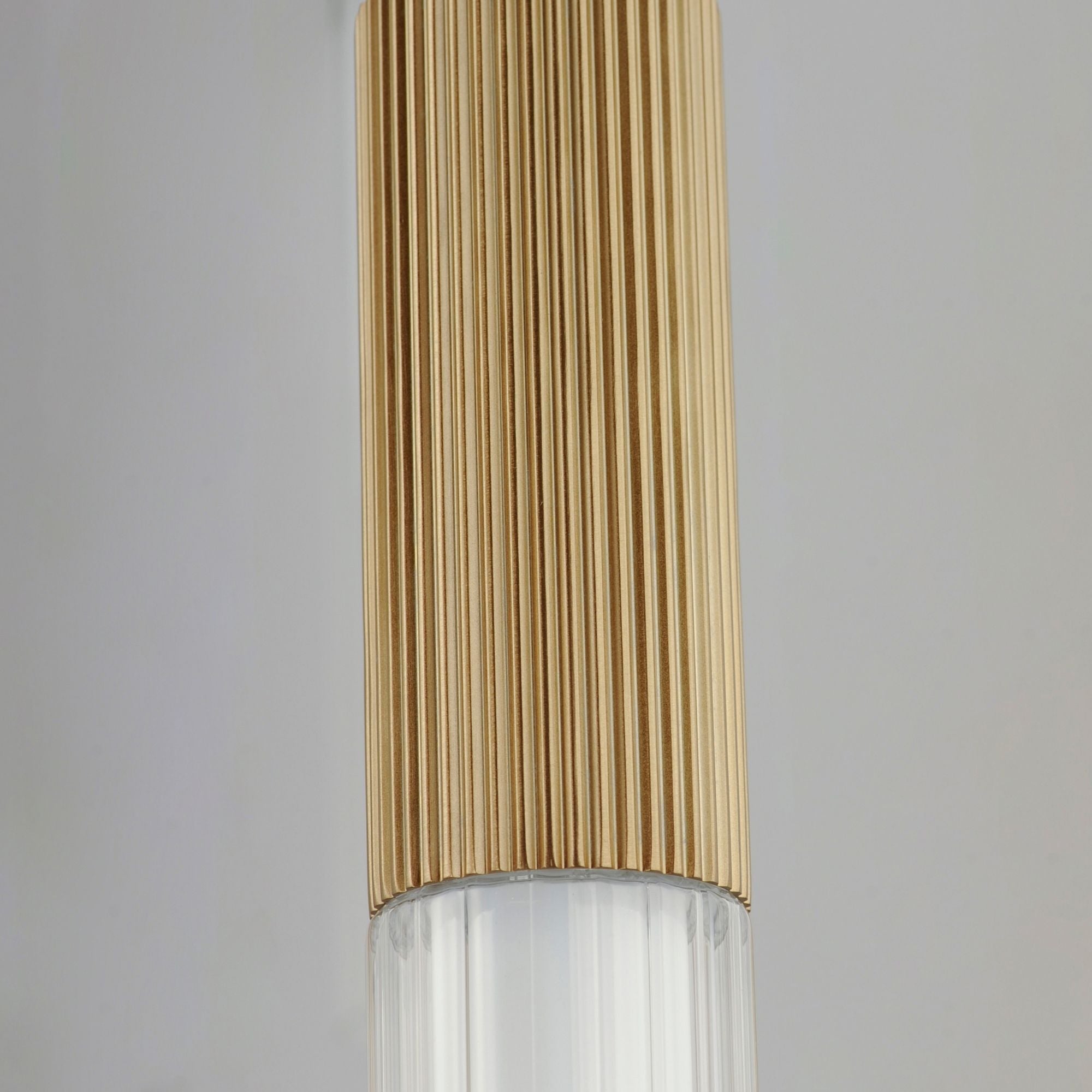 Reeds Cable Mini LED Pendant, Gold Finish