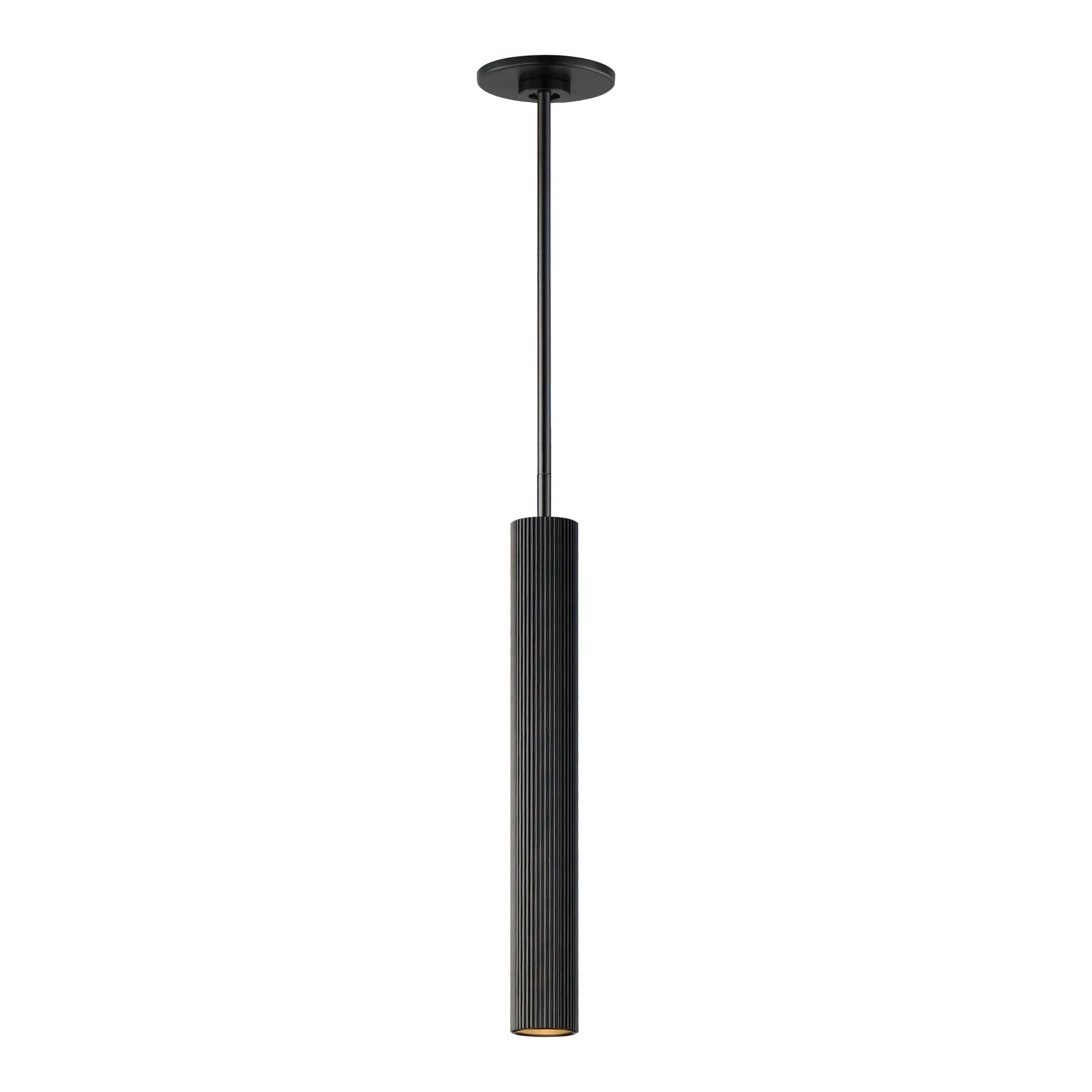 ET2 Lighting - Reeds Stem Hung Mini LED Pendant, Black Finish | Bees Lighting