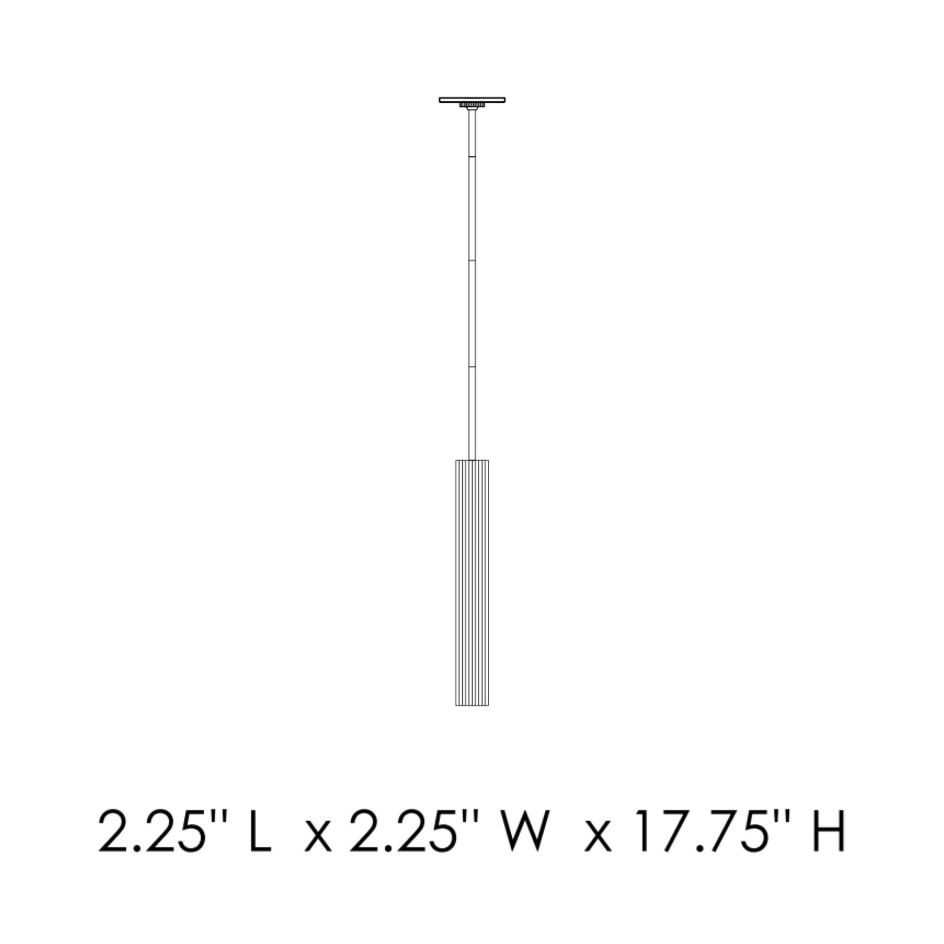 ET2 Lighting - Reeds Stem Hung Mini LED Pendant, Black Finish | Bees Lighting