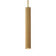 Reeds Stem Hung Mini LED Pendant, Gold Finish