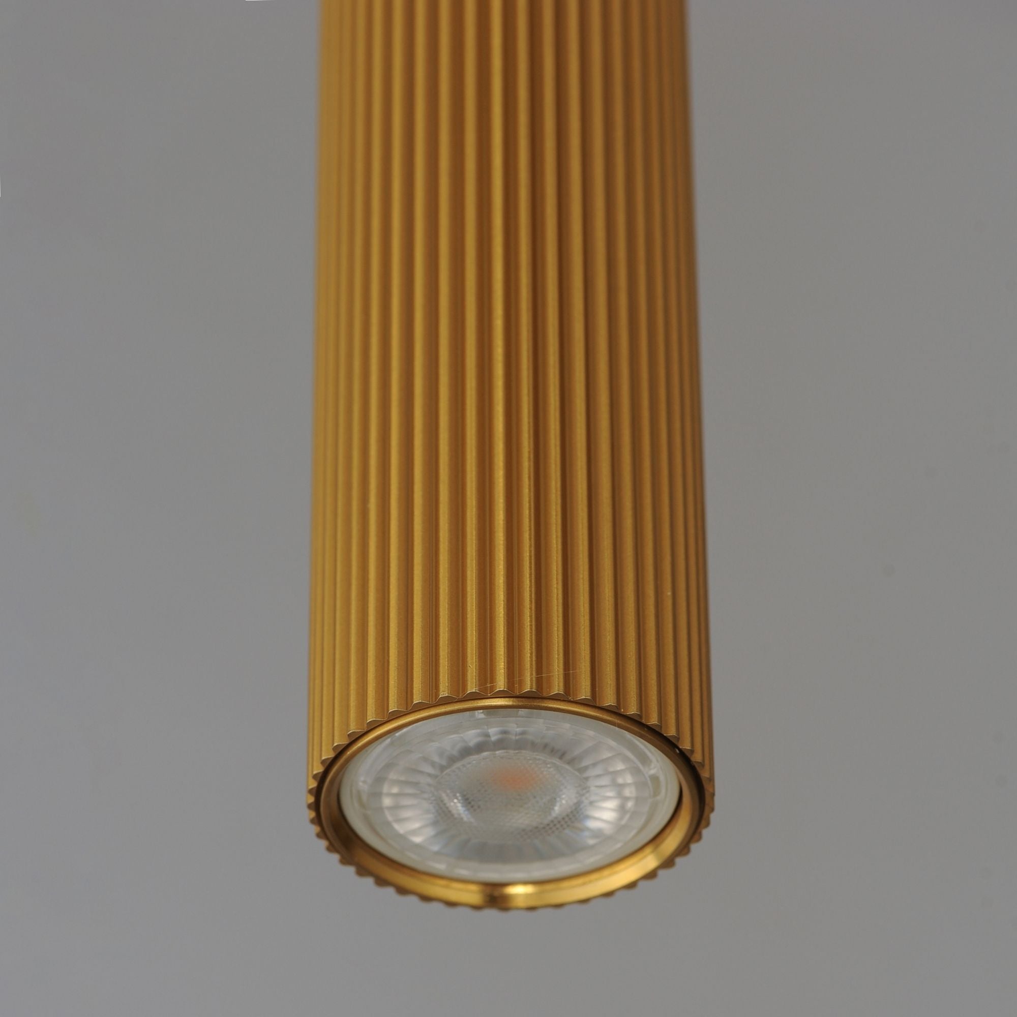 Reeds Stem Hung Mini LED Pendant, Gold Finish
