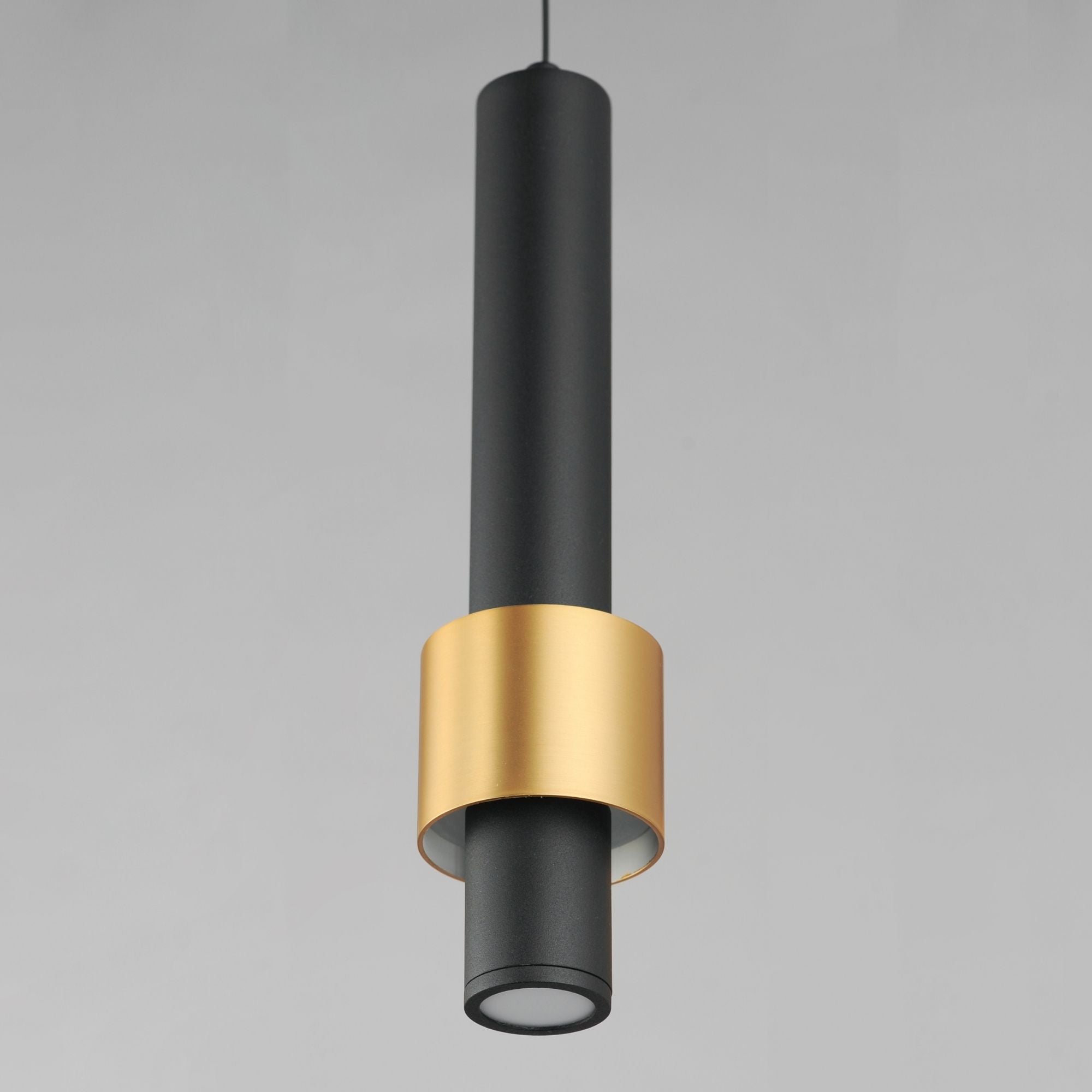 Reveal LED Mini Pendant, Black & Gold Finish