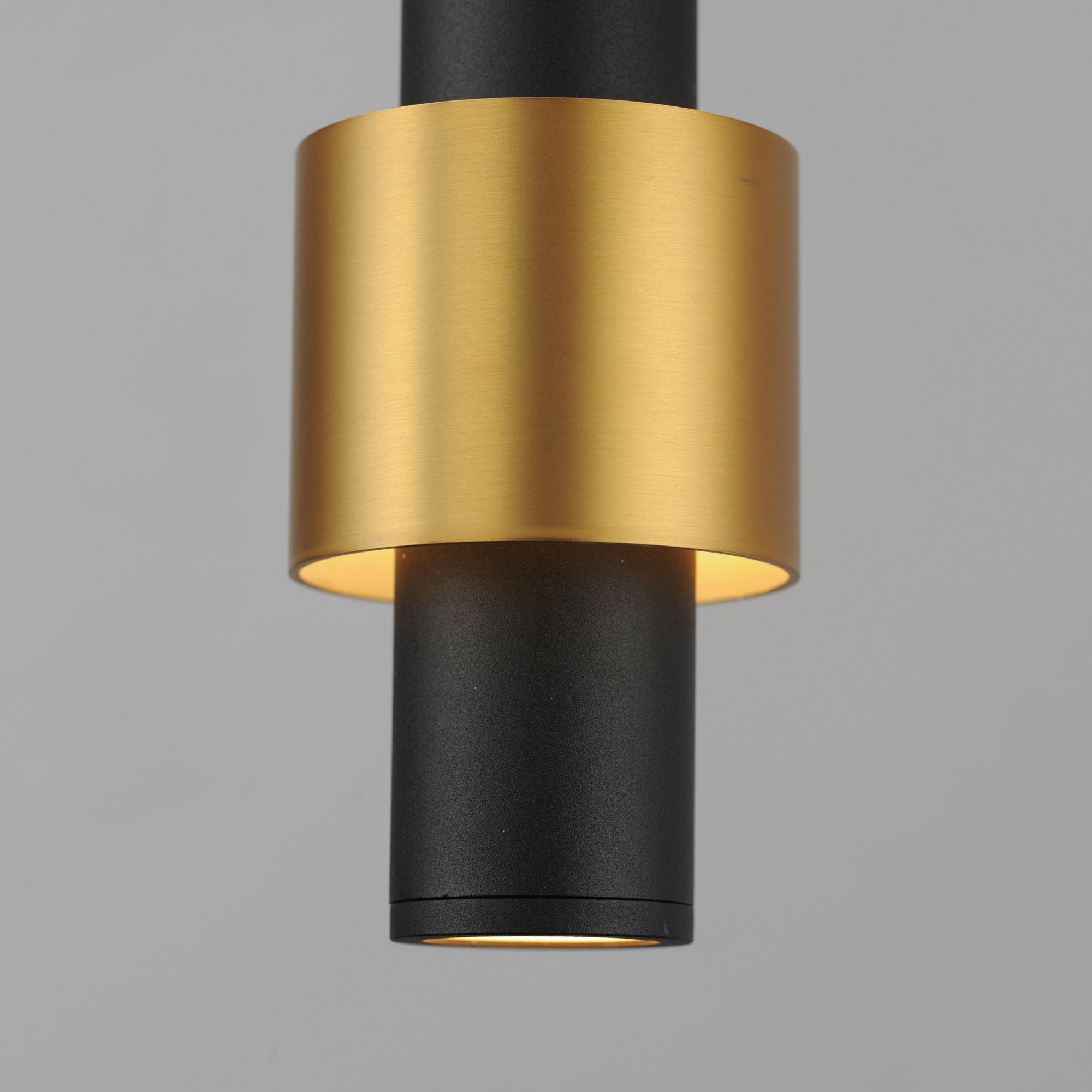 Reveal LED Mini Pendant, Black & Gold Finish