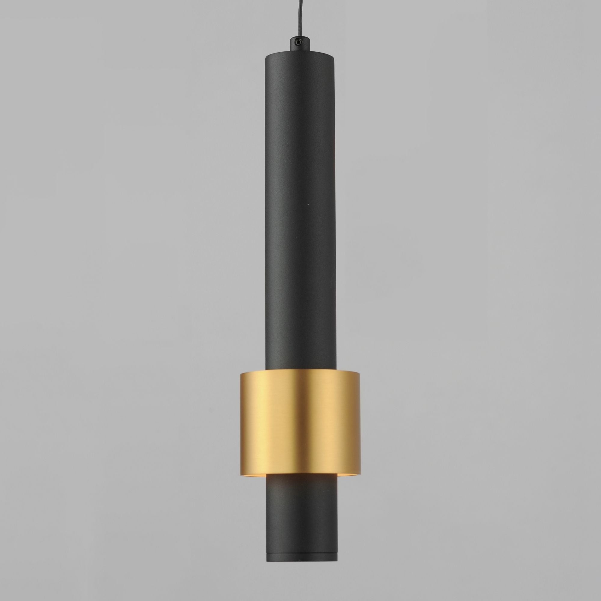 Reveal LED Mini Pendant, Black & Gold Finish