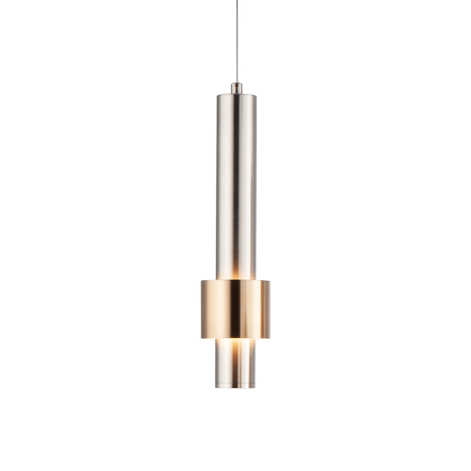 ET2 Lighting - Reveal LED Mini Pendant, Satin Nickel & Satin Brass Finish | Bees Lighting