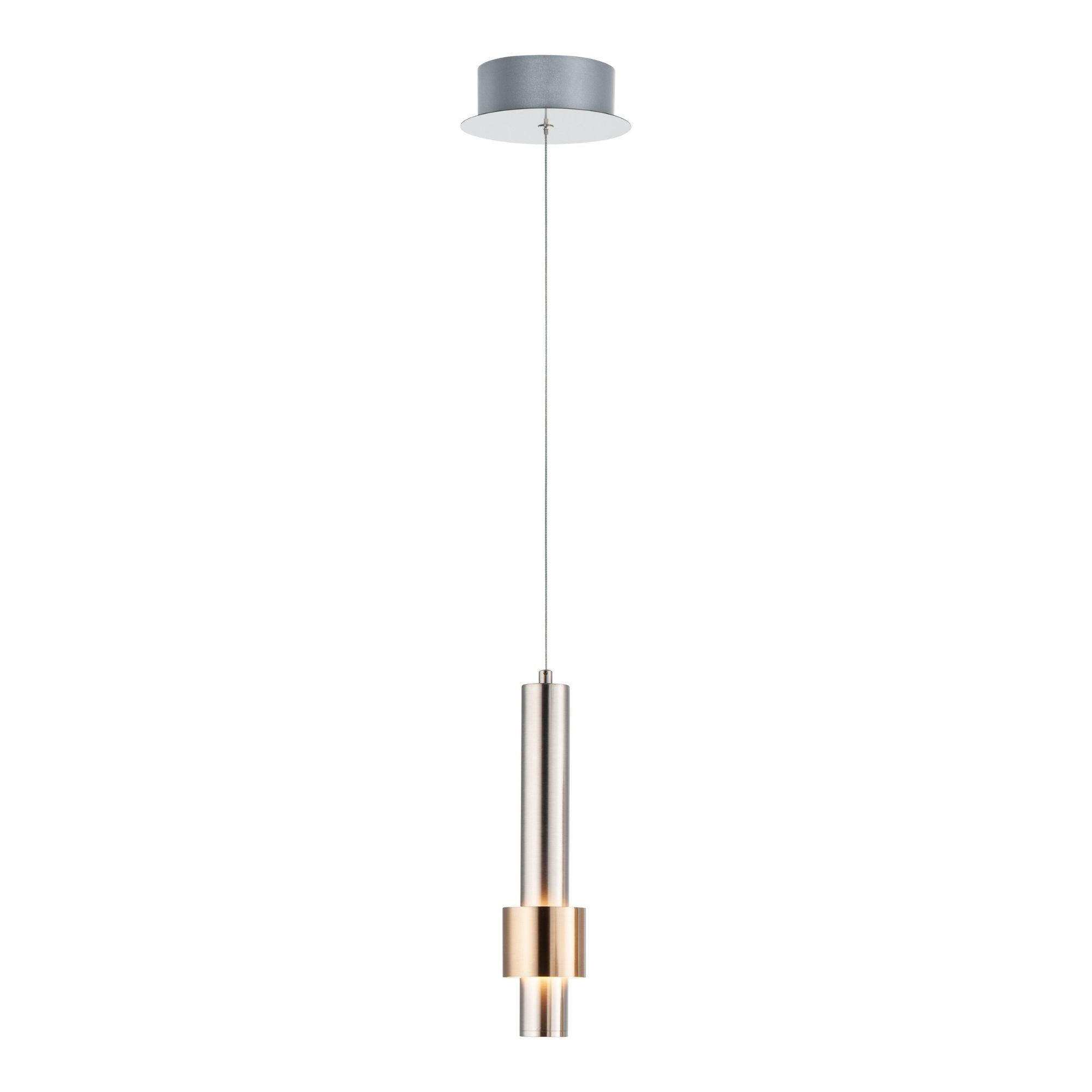 ET2 Lighting - Reveal LED Mini Pendant, Satin Nickel & Satin Brass Finish | Bees Lighting