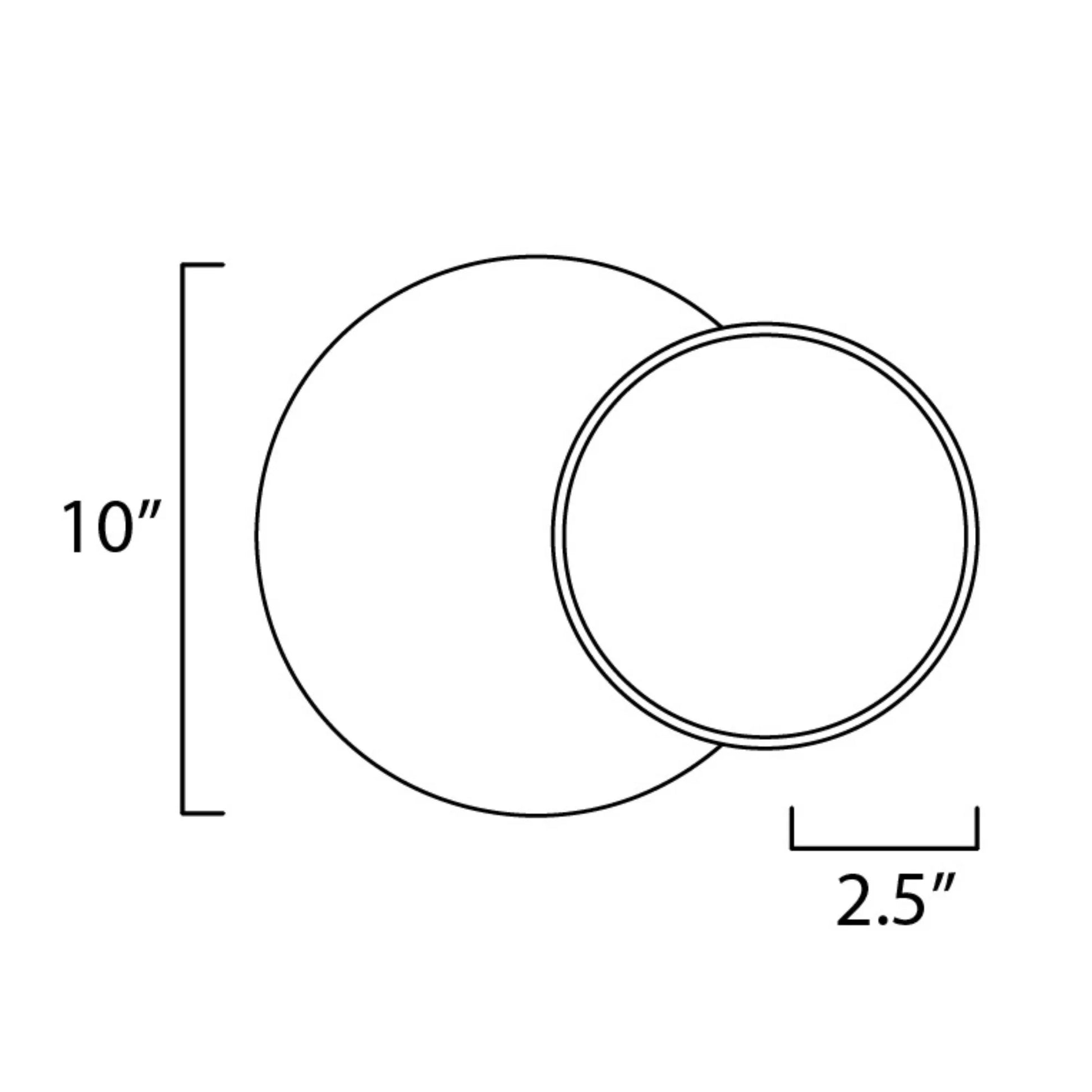 ET2 Lighting - Revolver 10" LED Flush Mount/Wall Sconce, Matte White Finish | Bees Lighting