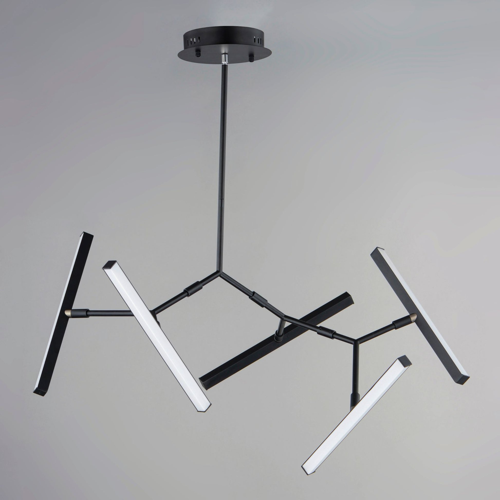 ET2 Lighting - Robotica 37" 5-Light LED Pendant, Black Finish | Bees Lighting